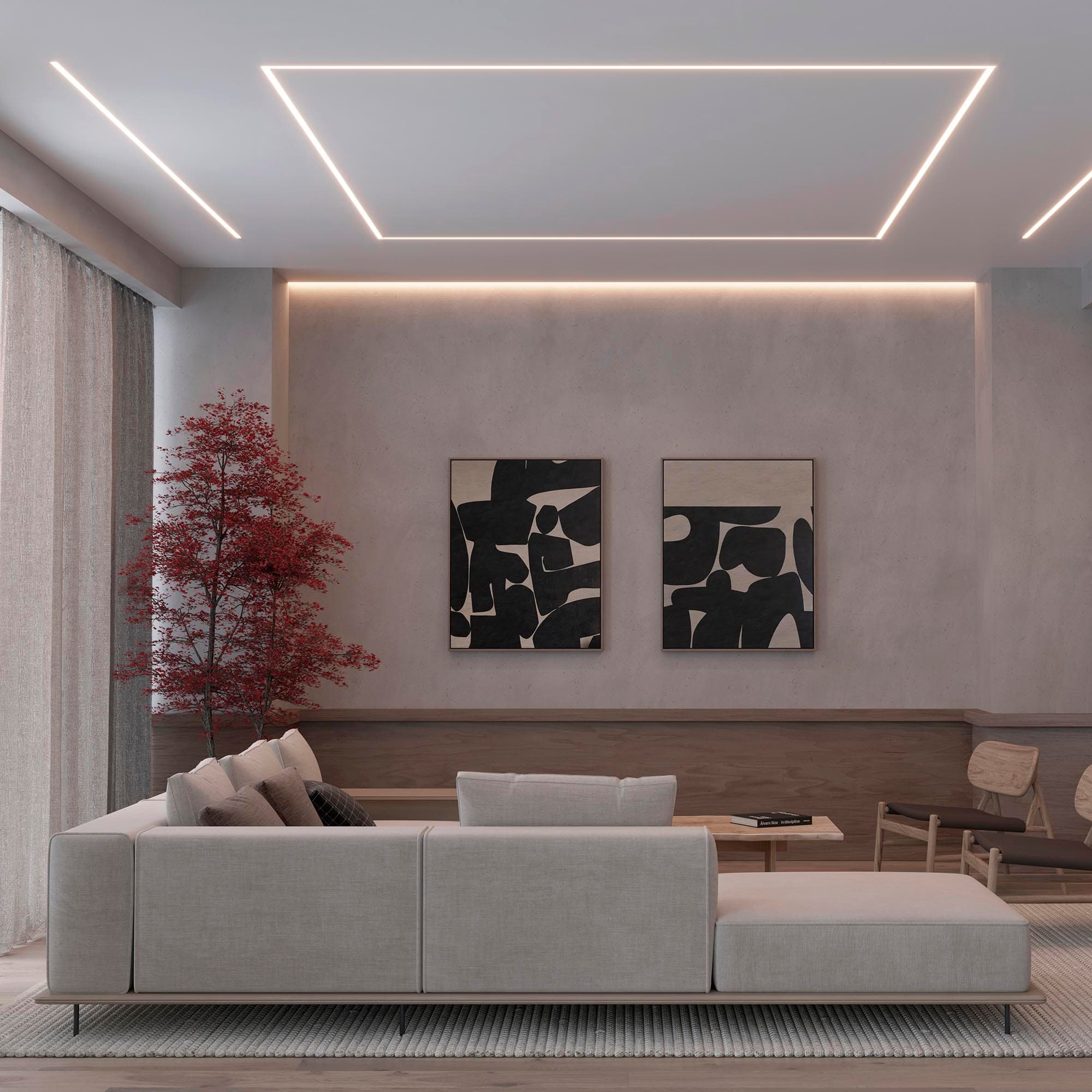 Профиль STRETCH-20-CEIL-D-CENTER-2000 WHITE (Arlight, Алюминий) 042948 Arlight — фото 4