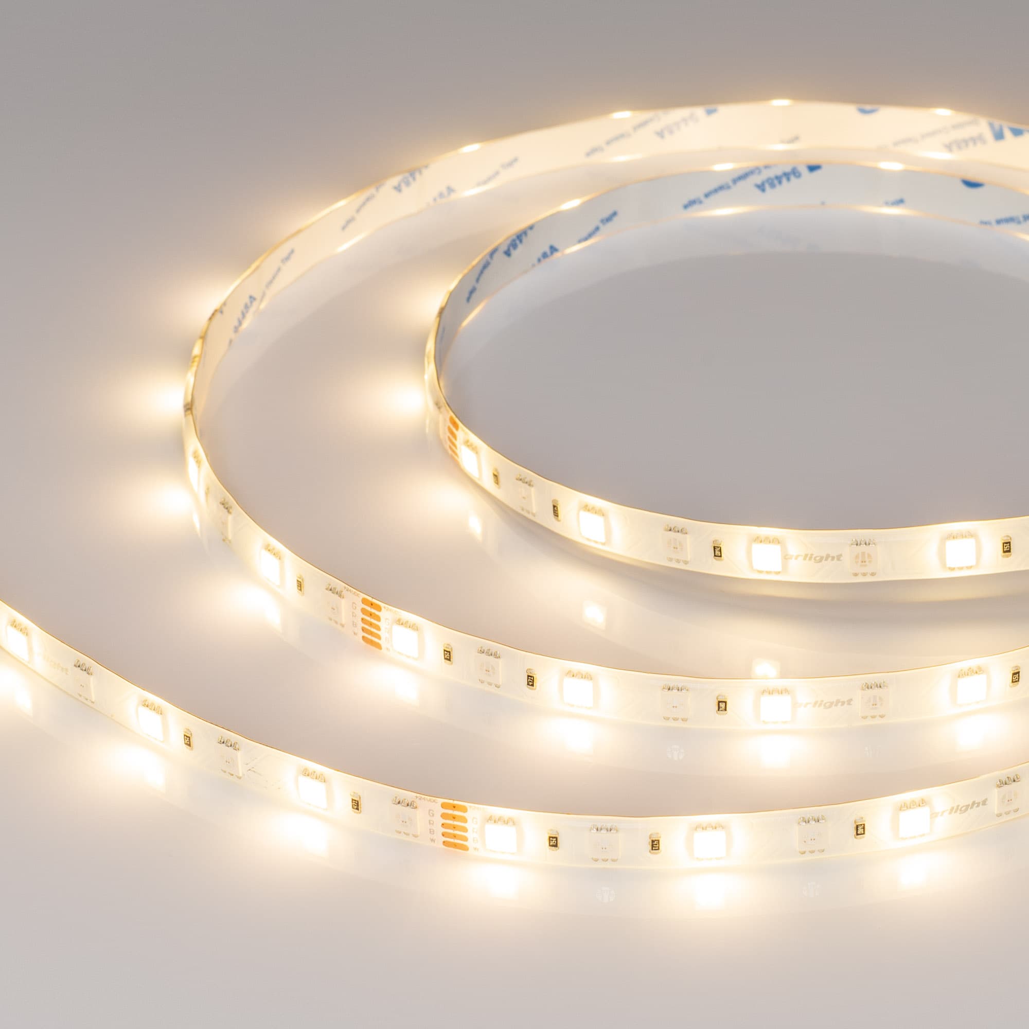 Светодиодная лента RTW-SE-B60-10mm 24V RGBW-Warm (14.4 W/m, IP65, 5060, 5m) (Arlight, Открытый) 034185 — фото 3