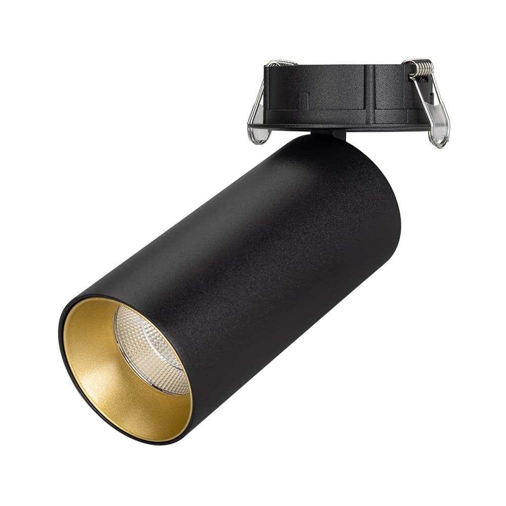 Светильник SP-POLO-BUILT-R65-8W White5000 (BK-GD, 40 deg) (Arlight, IP20 Металл, 3 года) 027260