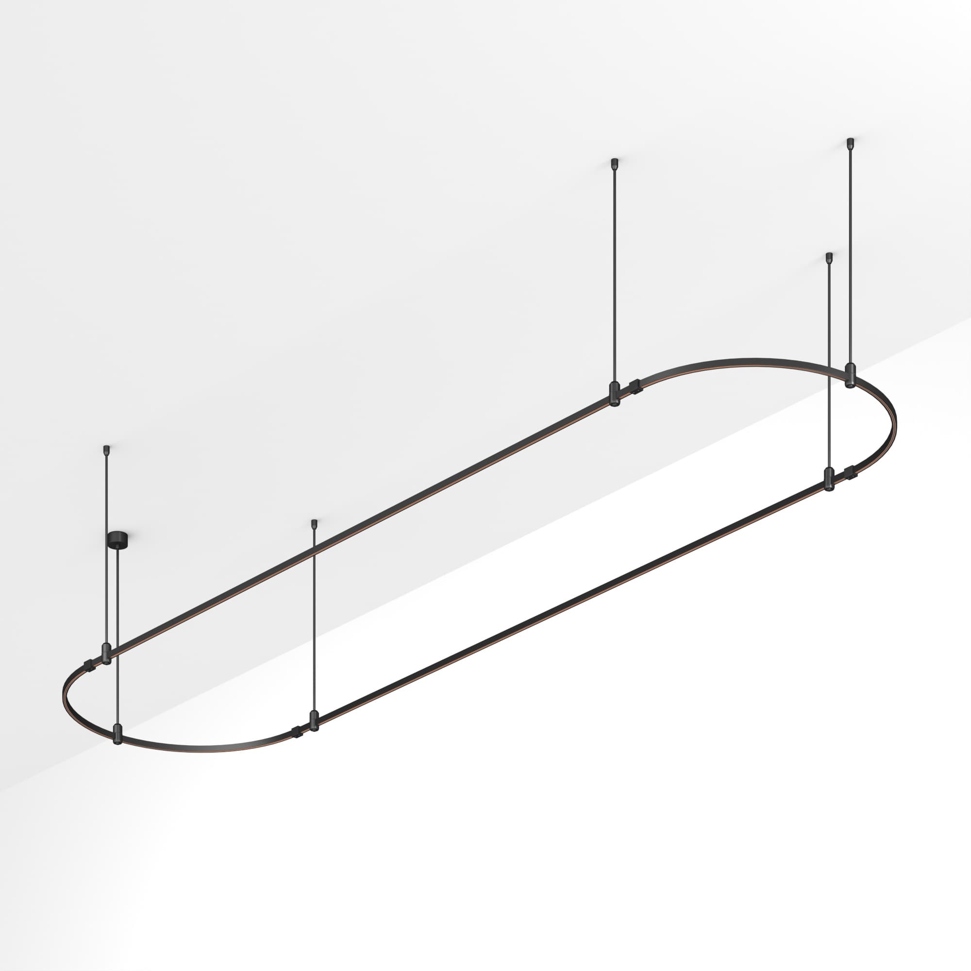 Основание ART-APRIORI-OVAL-ROD-800-4000x1000 (BK) (Arlight, IP20 Металл, 3 года) 048513