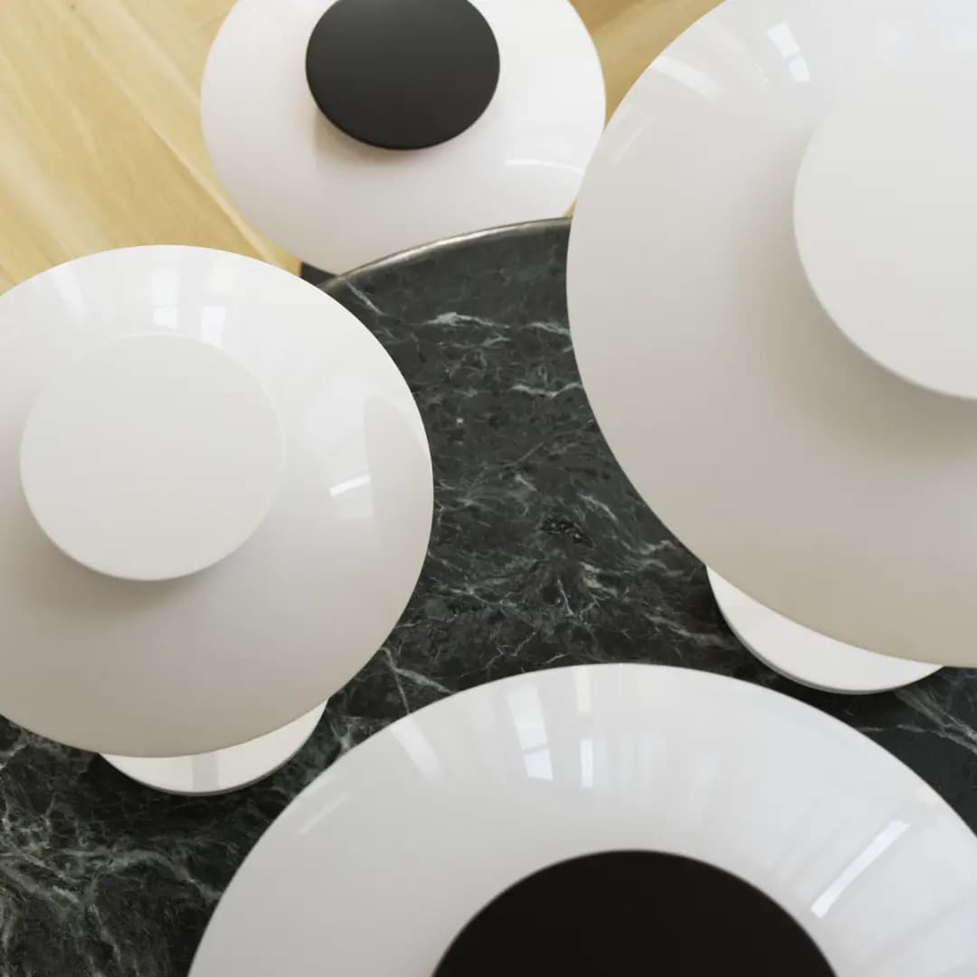 Louis Poulsen PH 80 Table Lamp Opal white/high lustre chrome plated — фото 6