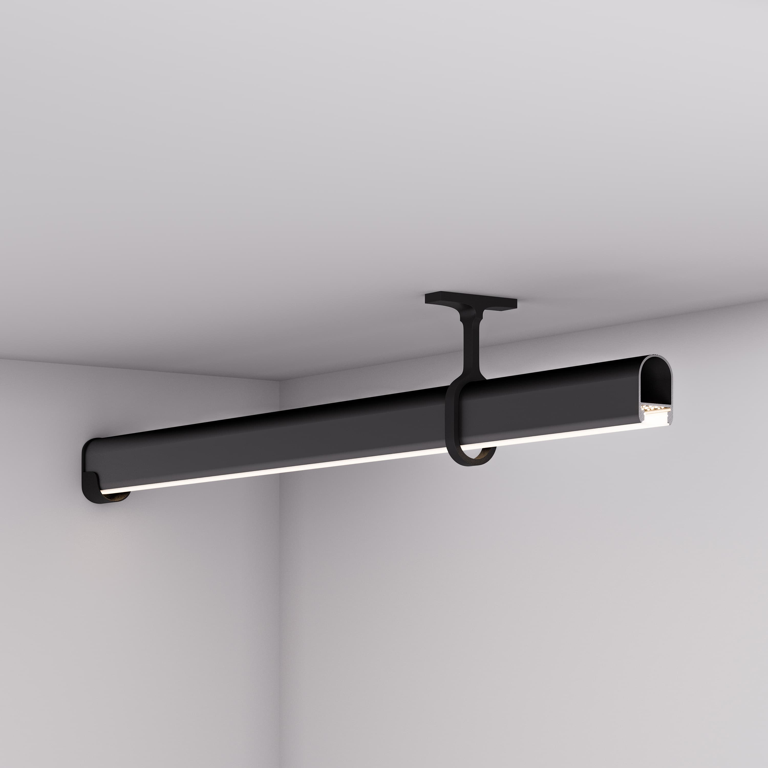 Профиль WARDROBE-1930-2000 ANOD BLACK (Arlight, Алюминий) 054943 — фото 5