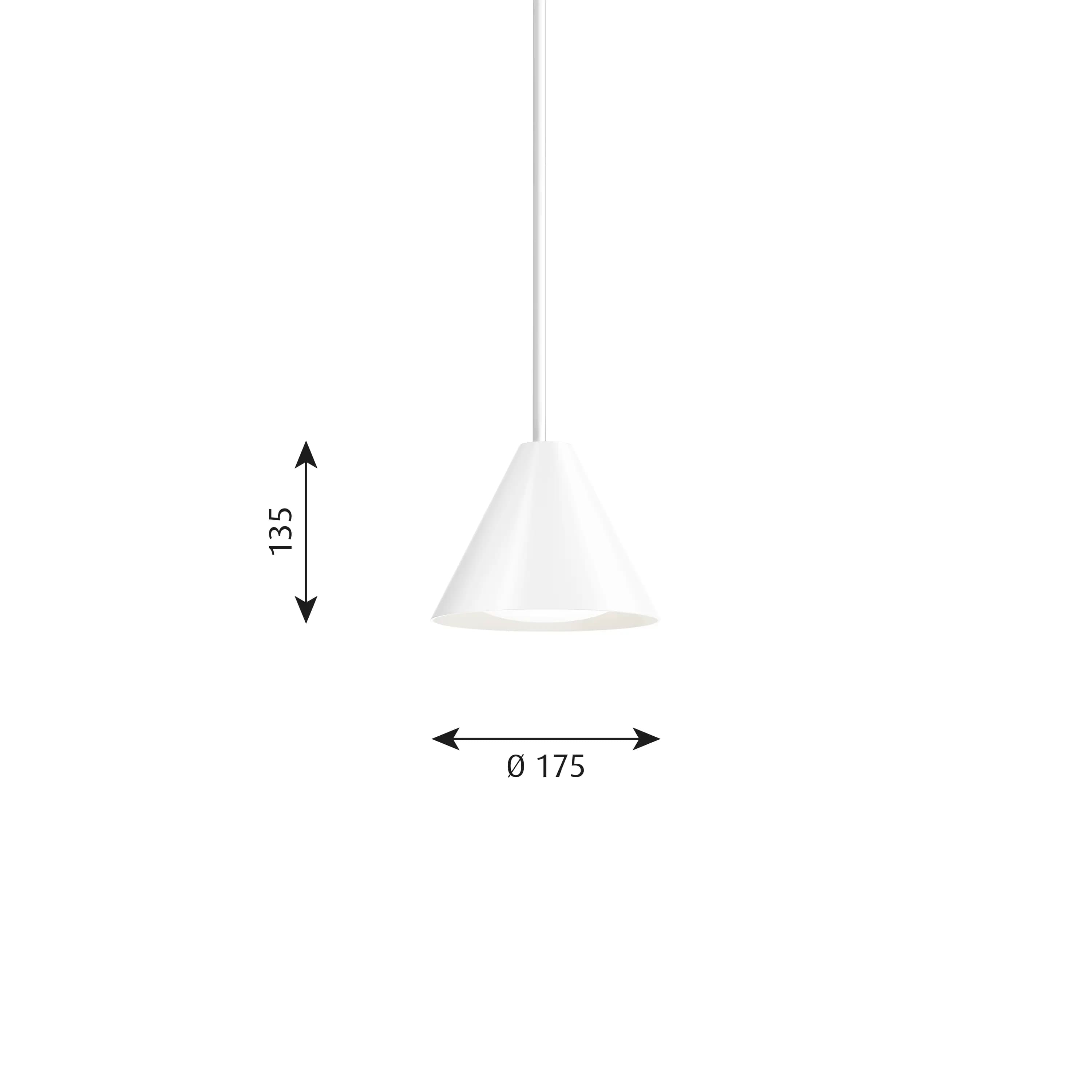 Louis Poulsen Keglen Pendant White Ø 175 — фото 4