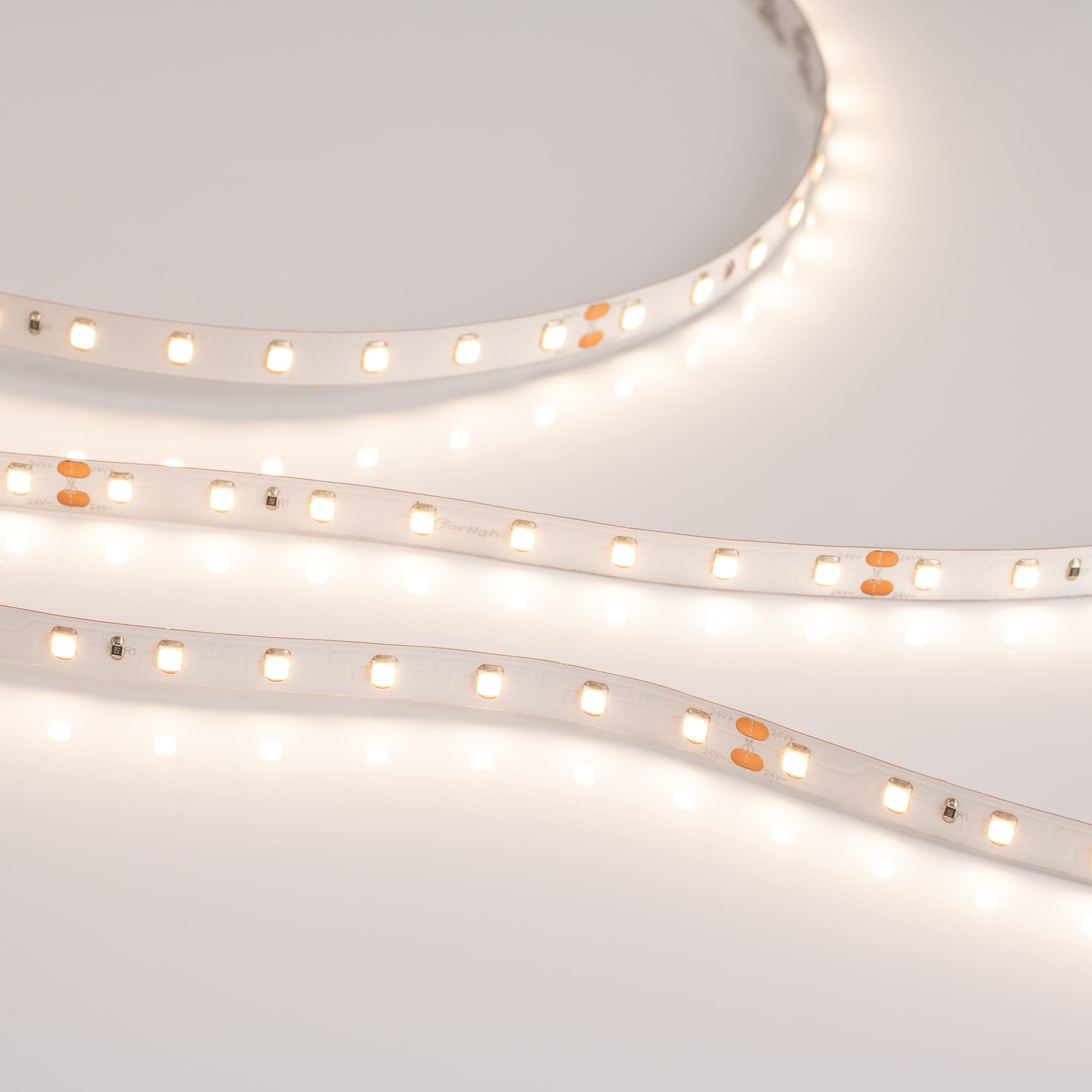 Светодиодная лента RT 2-5000 24V Warm3000 (2835, 80 LED/m, LUX) (Arlight, 6 Вт/м, IP20) 024513(B) — фото 4