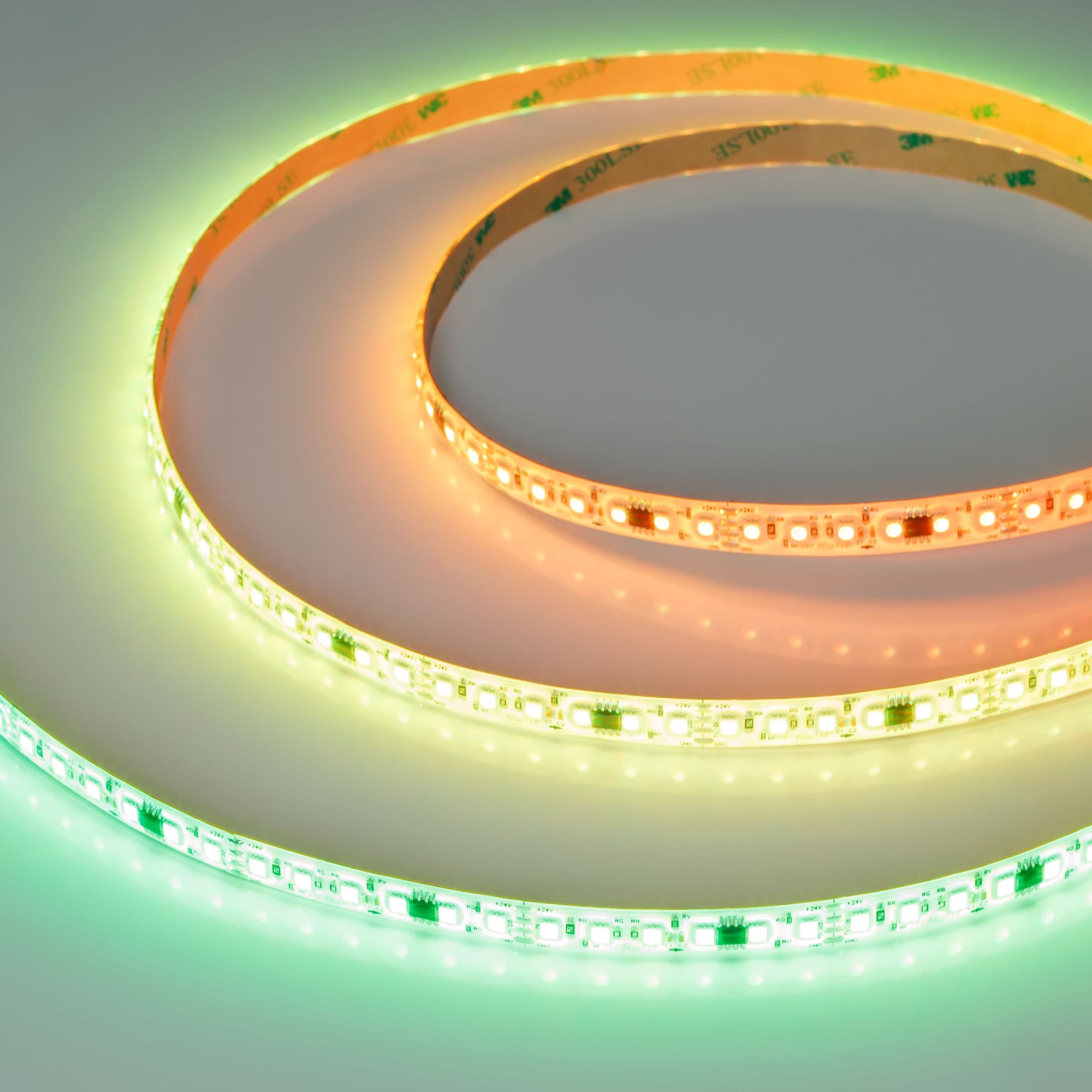 Светодиодная лента герметичная SPI-SE-A120-10mm 24V RGB-PX6-BPT (23 W/m, IP65, 2835, 5m) (Arlight, бегущий огонь) 049451 — фото 2