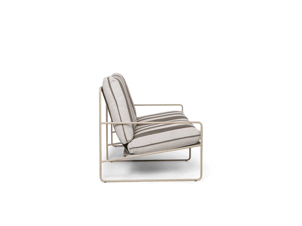 Ferm Living Desert 2-seater - Cashmere - Stripe - Chocolate ferm LIVING — фото 4