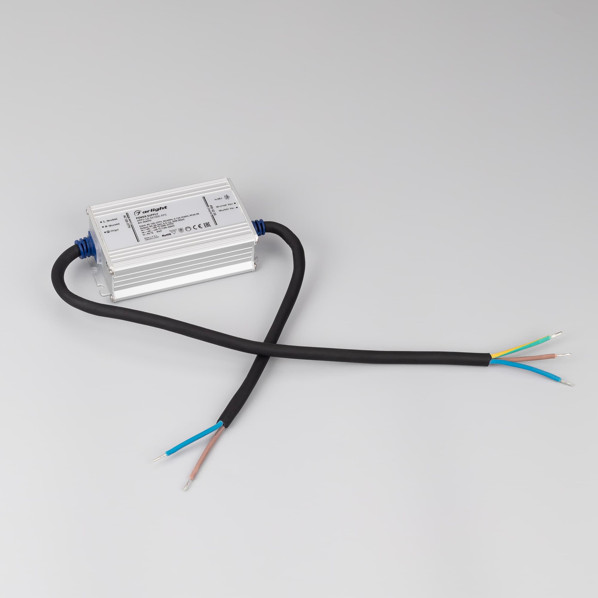 Блок питания ARPJ-LG-561000-PFC (30W, 25-56V, 0.3-1.0A) (Arlight, IP67 Металл, 5 лет) 046272 — фото 2