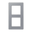 A VIVA Рамка 2-ная, стекло цвет серый, Jung AV582GLMKG