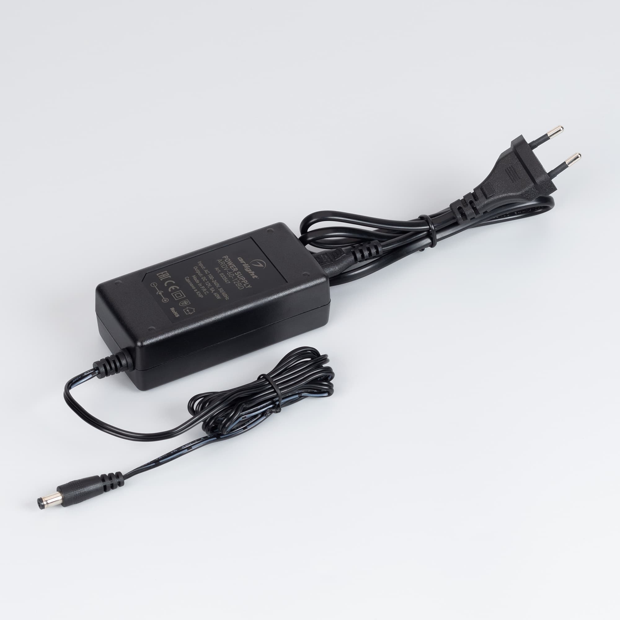 Блок питания ARDV-60-12BD (12V, 5A, 60W) (Arlight, Адаптер, 3 года) 033547 Arlight — фото 2