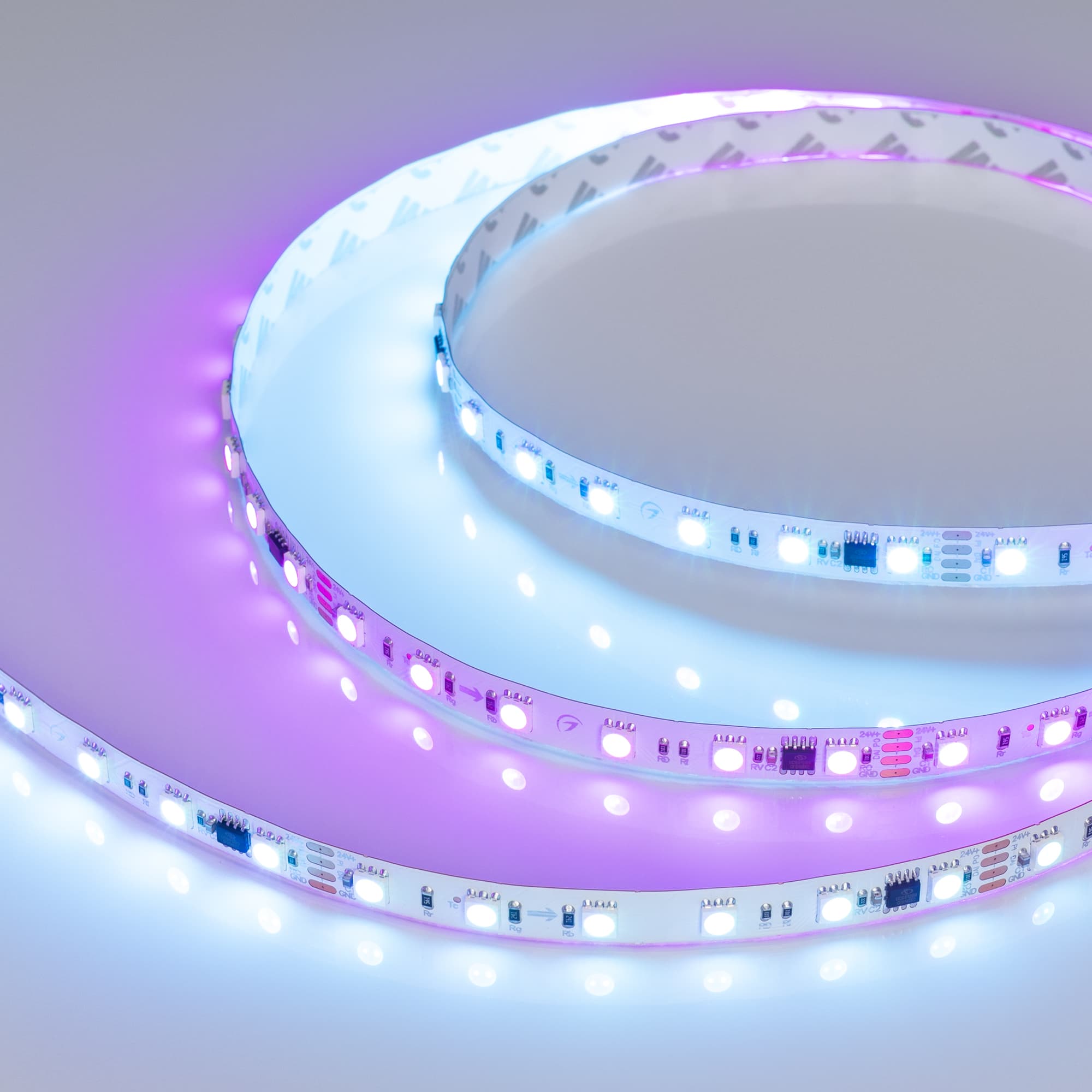 Светодиодная лента DMX-B60-10mm 24V RGB-PX6 (15 W/m, IP20, 5060, 5m) (Arlight, -) 033448 — фото 1