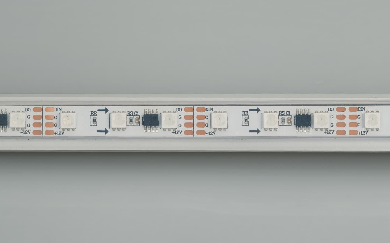 Светодиодная лента SPI-5000P-5060-60 12V Cx3 RGB-Auto (12mm, 13.2W/m, IP66) (Arlight, Закрытый, IP66) 021230(1) — фото 2