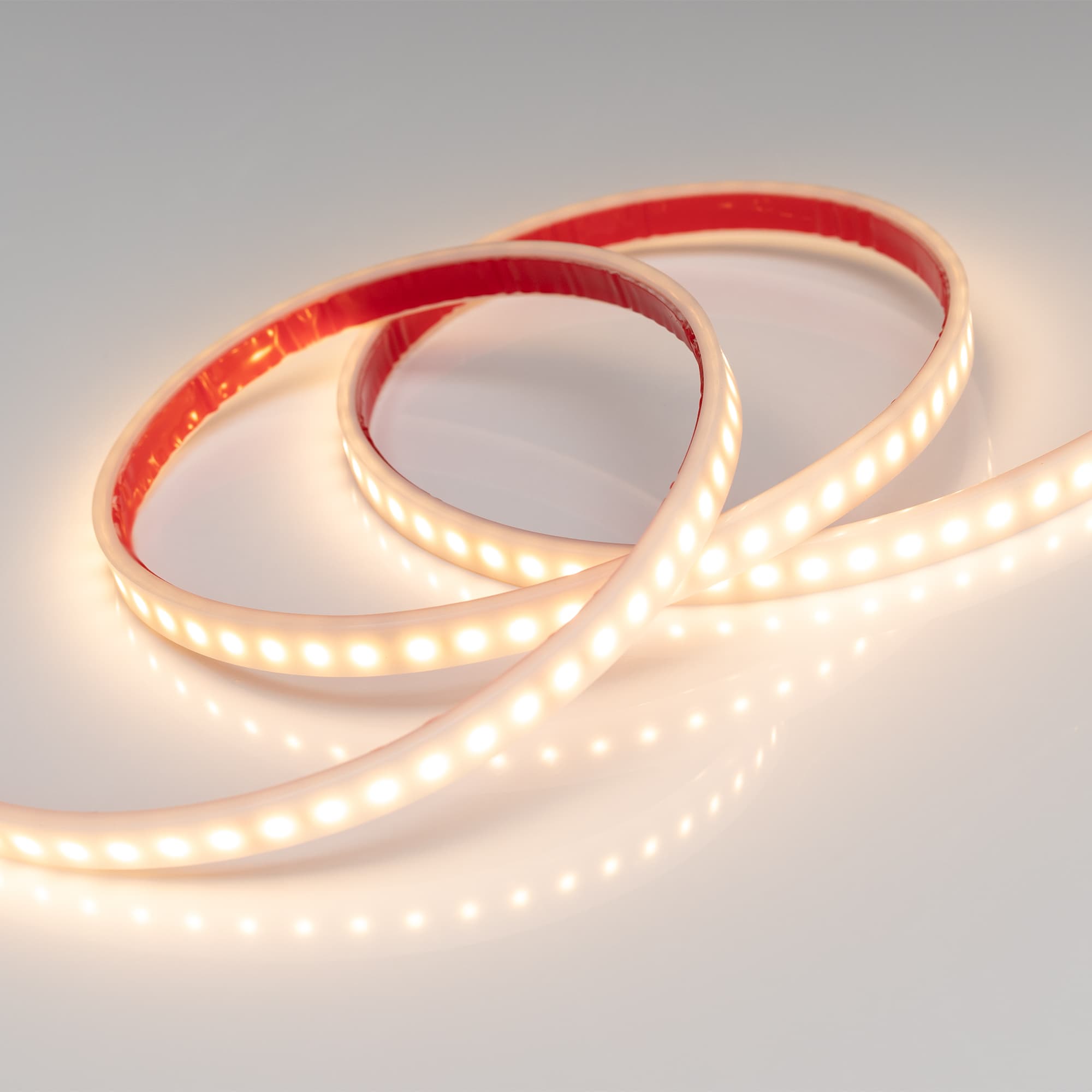 Светодиодная лента RTW 2-5000PW 24V Warm2700 2x (3528, 600 LED, LUX) (Arlight, 9.6 Вт/м, IP66) 018997 — фото 2