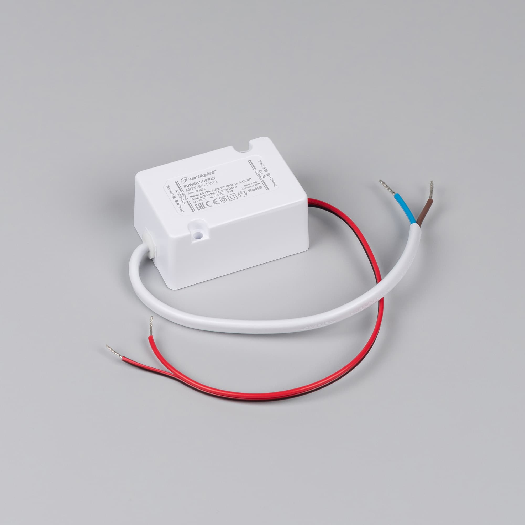 Блок питания ARPV-SP-12012 (12V, 1A, 12W) (Arlight, IP67 Пластик, 5 лет) 033326 Arlight — фото 2