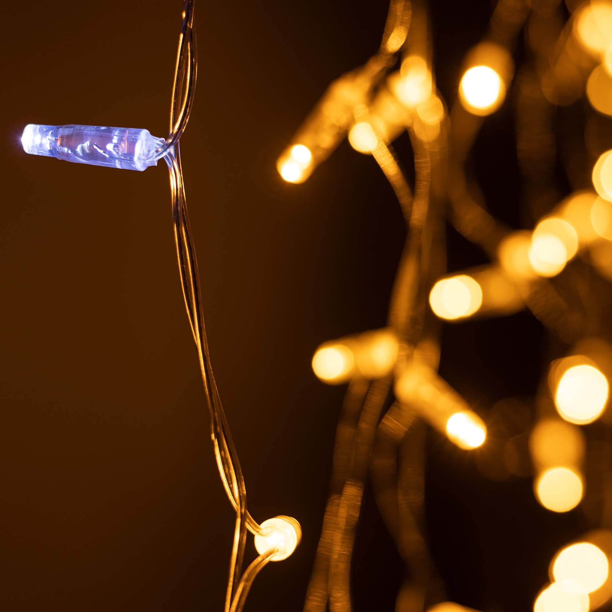 Arlight Светодиодная гирлянда ARD-EDGE-CLASSIC-2400x600-CLEAR-88LED-FLASH Yellow (230V, 6W) (Ardecoled, IP65) 031184