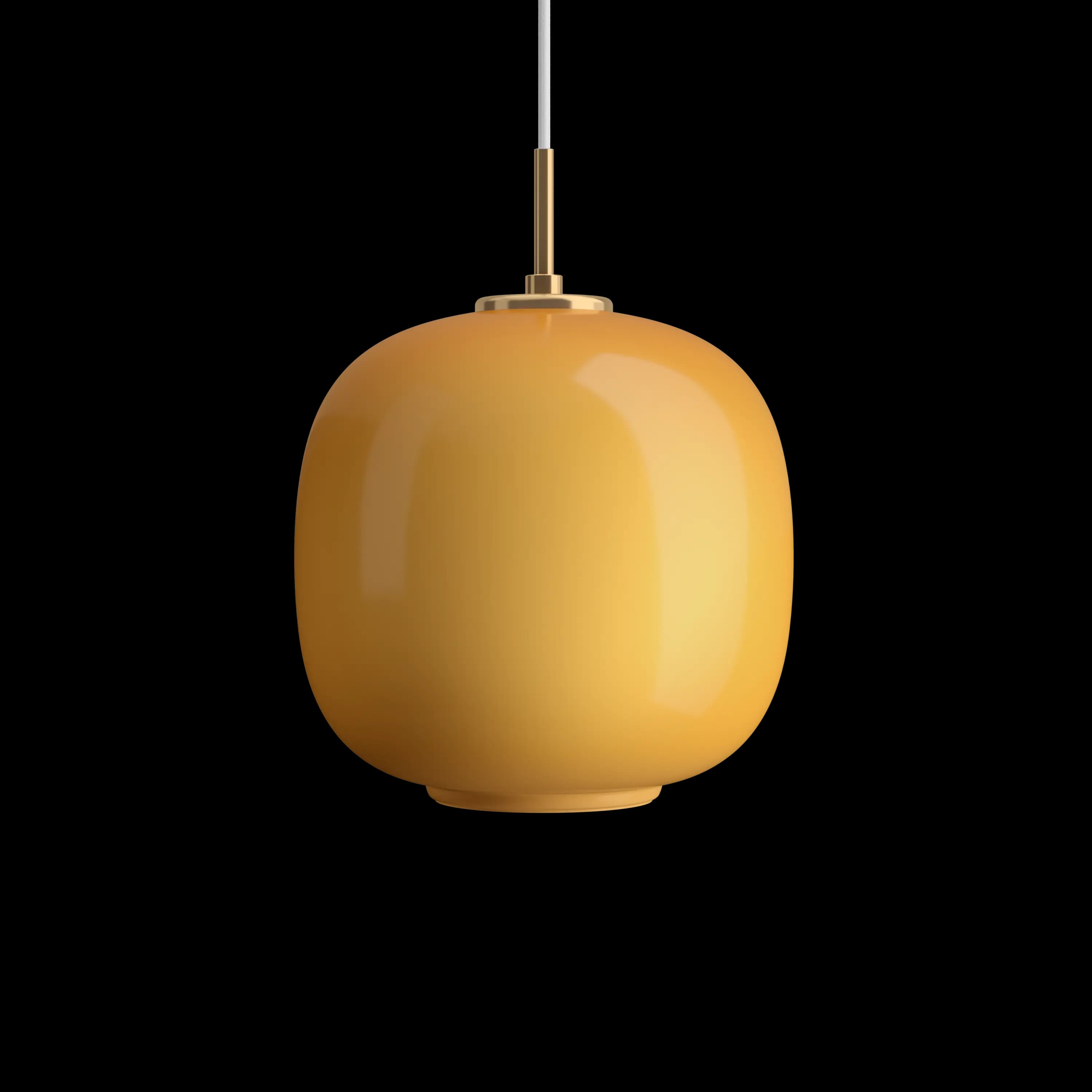 Louis Poulsen VL 45 Radiohus Pendant Brass/glossy amber glass Ø 250 — фото 2