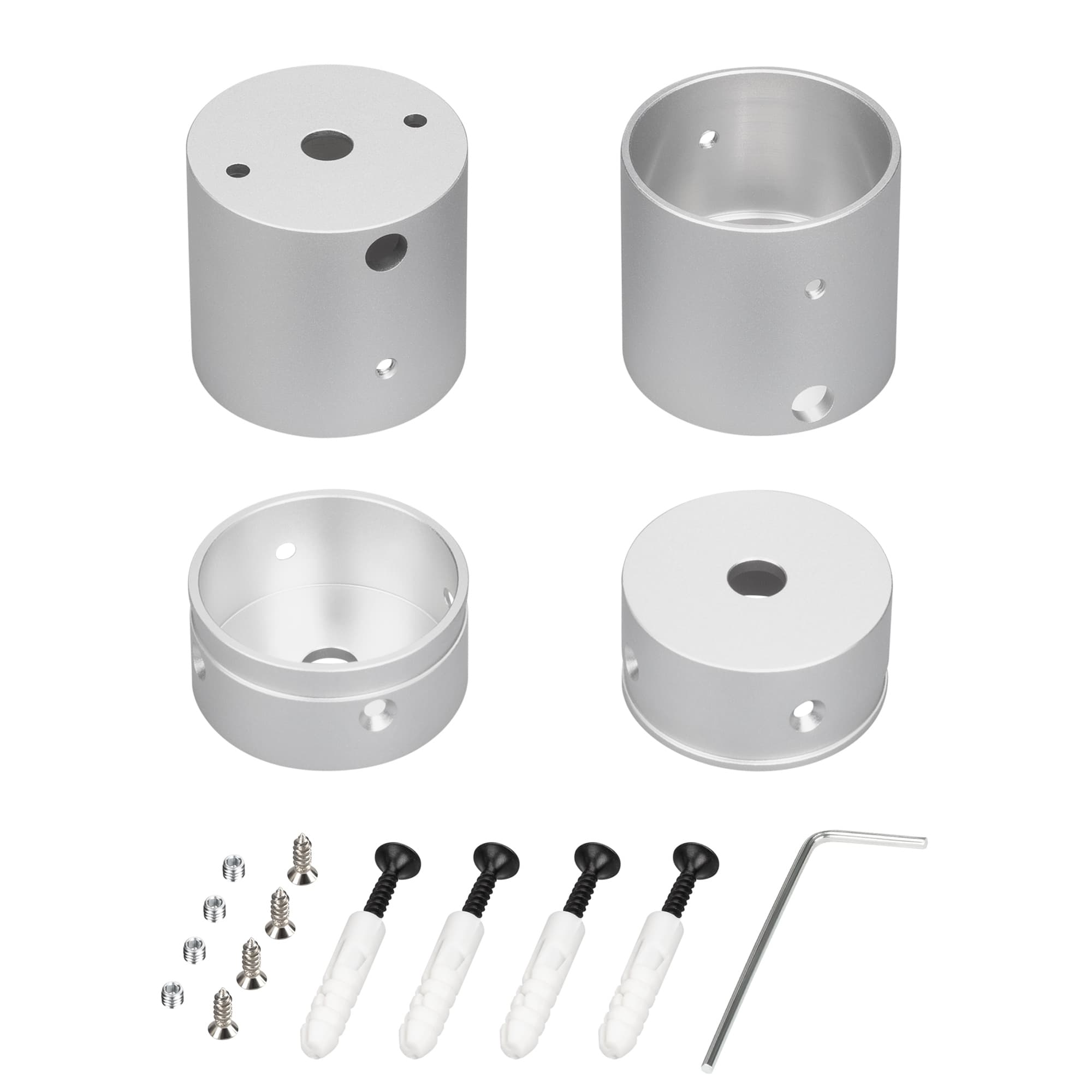 Крепление MOONLIGHT-VT-CEILING-DL-D40-SILVER (Arlight, Алюминий) 047341