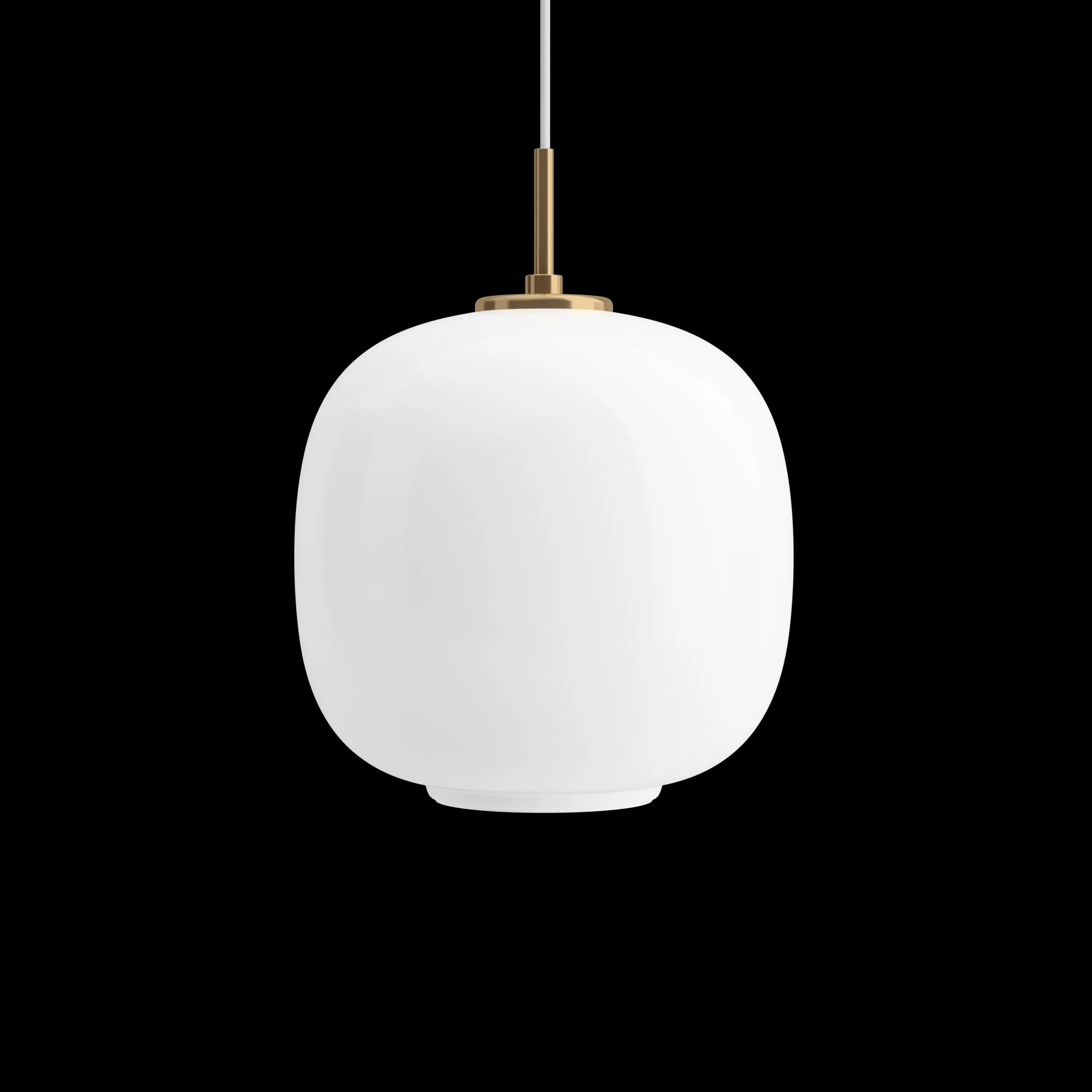Louis Poulsen VL 45 Radiohus Pendant Brass/glossy white opal glass Ø 250 — фото 2