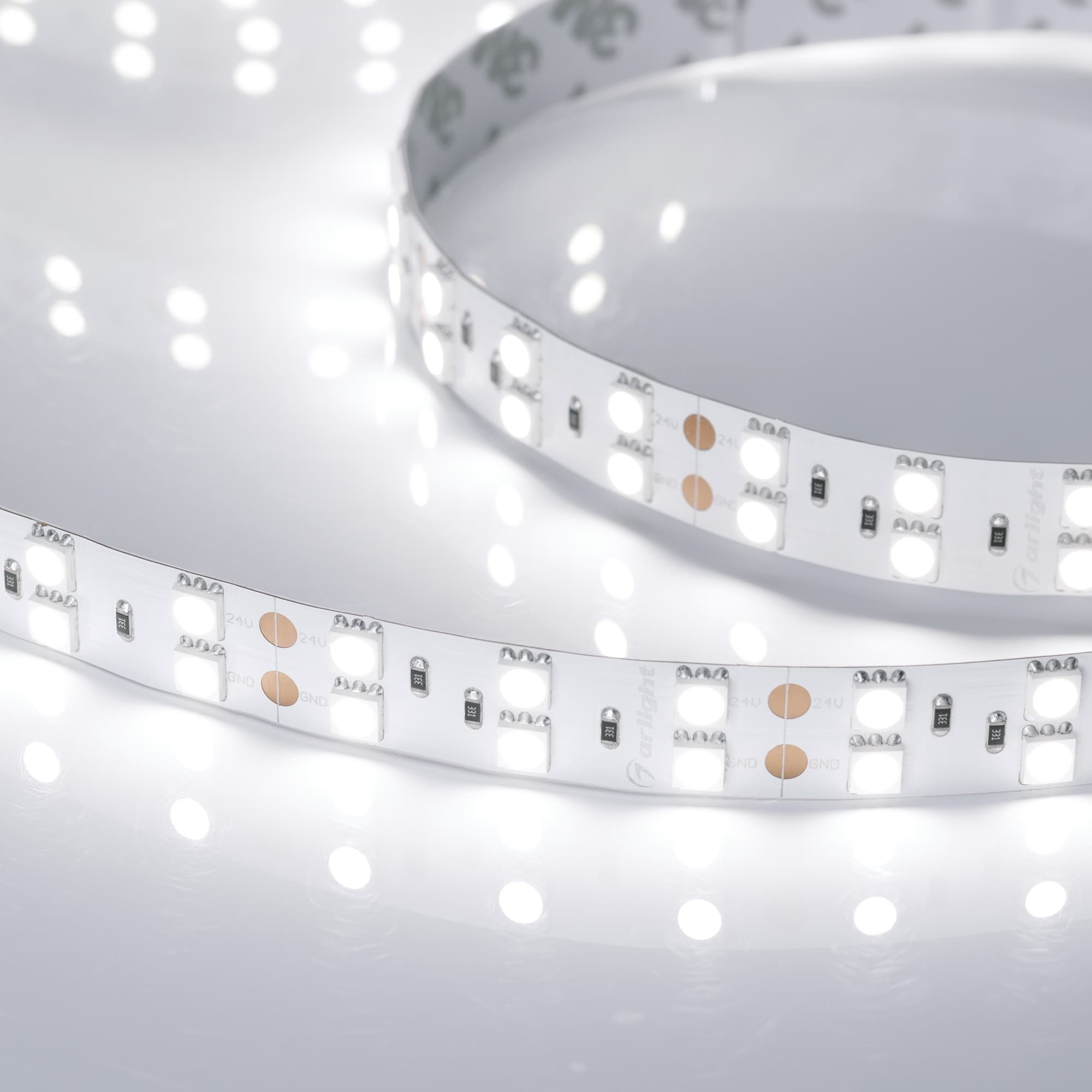 Светодиодная лента RT 2-5000 24V White6000 2x2 (5060, 600 LED, LUX) (Arlight, 28.8 Вт/м, IP20) 011256(1) — фото 4