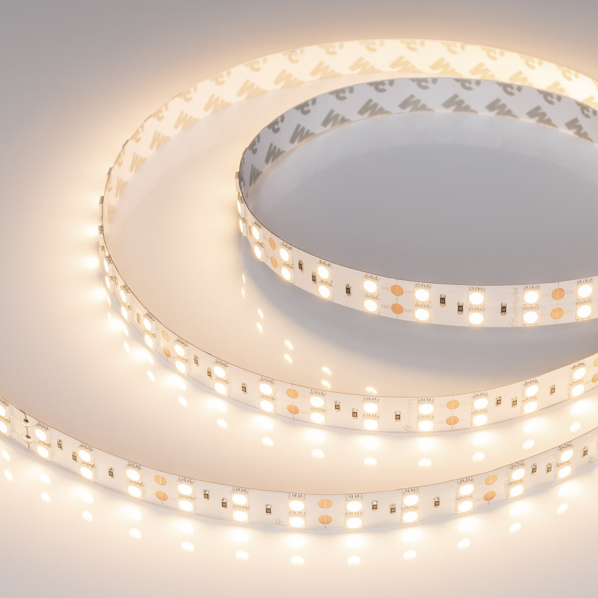 Светодиодная лента RT-B120-15mm 24V Warm3000 (28.8 W/m, IP20, 5060, 5m) (Arlight, -) 028654(2) — фото 1