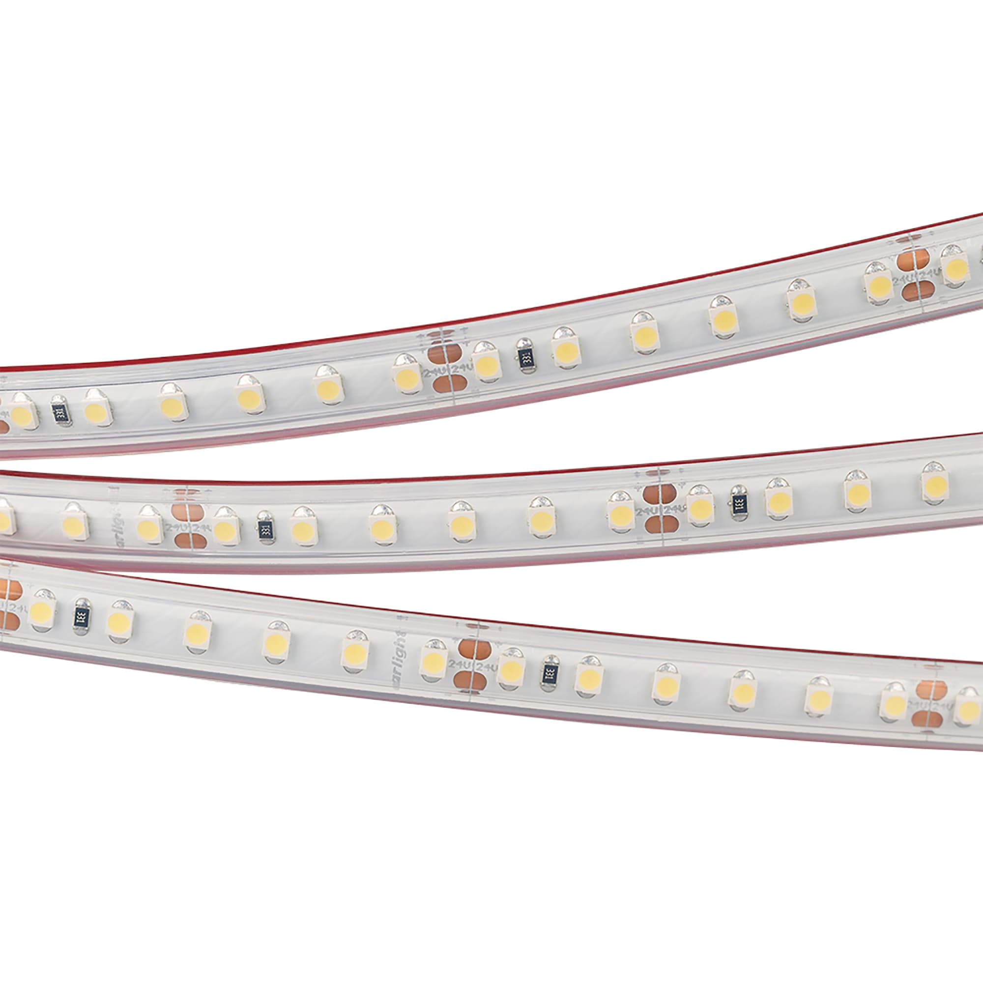 Светодиодная лента RTW 2-5000PS-50m 24V Warm2700 2x (3528, 120 LED/m, LUX) (Arlight, 9.6 Вт/м, IP67) 024579 — фото 1