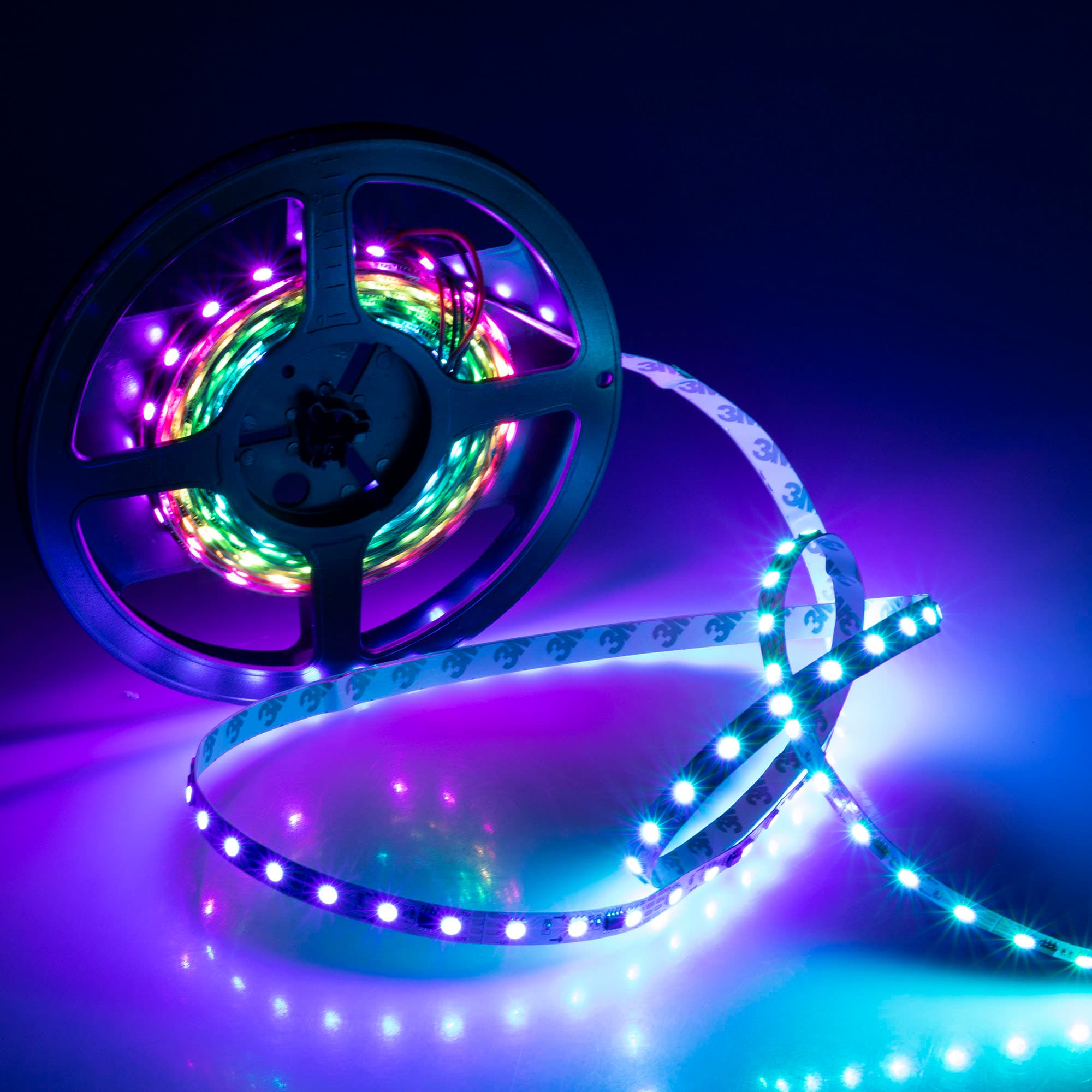 Светодиодная лента SPI-5000-5060-60 12V Cx3 RGB-Auto (10mm, 13.2W/m, IP20) (Arlight, Открытый, IP20) 021229(1) Arlight — фото 3