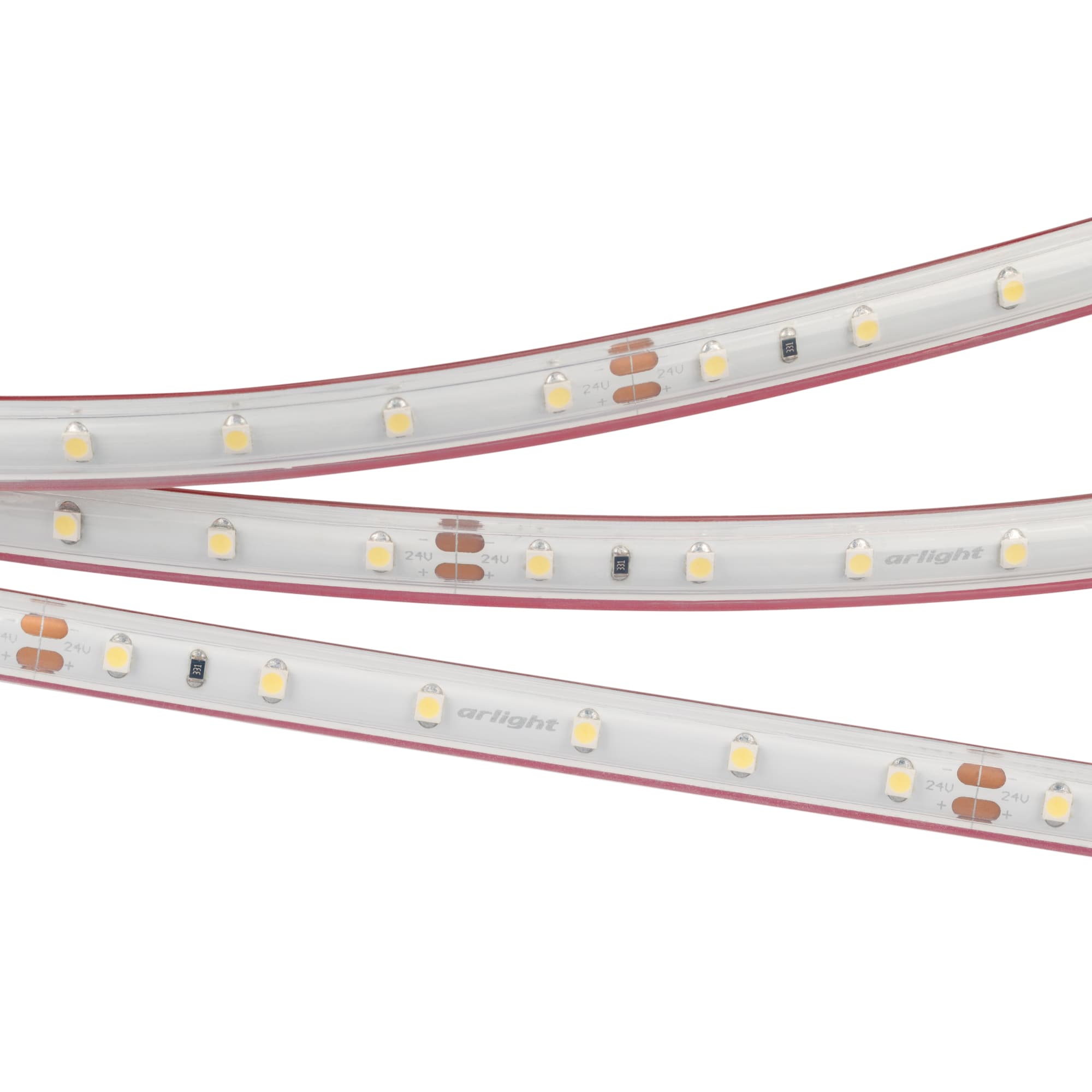 Светодиодная лента RTW 2-5000PS-50m 24V White6000 (3528, 60 LED/m, LUX) (Arlight, 4.8 Вт/м, IP67) 024562 — фото 1