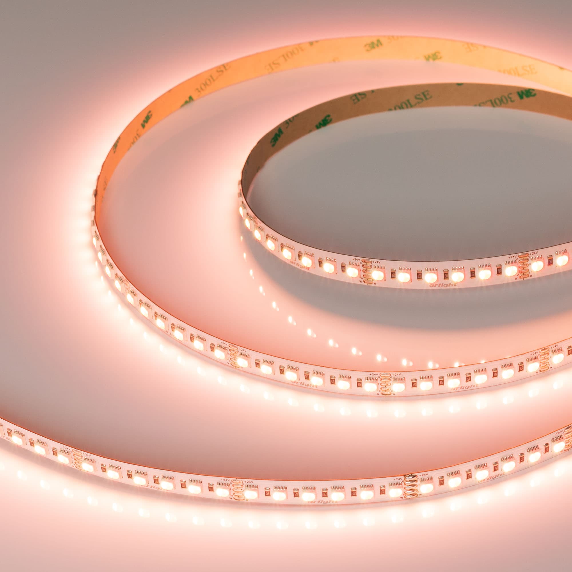 Светодиодная лента RT-H120-10mm 24V RGBW-Warm-4-in-1 (25 W/m, IP20, 4040, 5m) (Arlight, Открытый) 048746 — фото 1