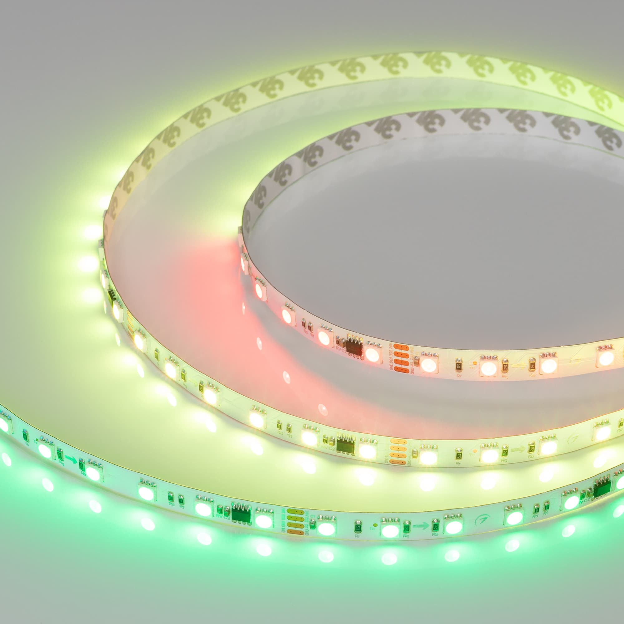 Светодиодная лента SPI-B60-10mm 24V RGB-PX6-RAM (15 W/m, IP20, 5060, 5m) (Arlight, бегущий огонь) 033447 — фото 1