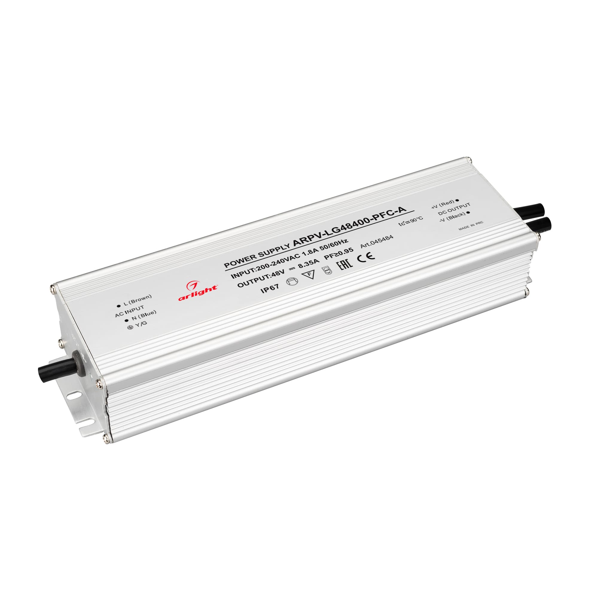Блок питания ARPV-LG48400-PFC-A (48V, 8.3A, 400W) (Arlight, IP67 Металл, 5 лет) 045484 Arlight — фото 1