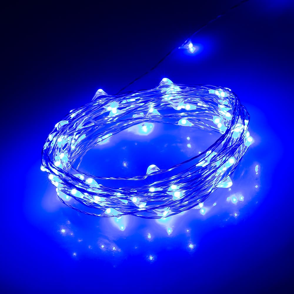 Светодиодная нить WR-5000-12V-Blue (1608, 100LED) (Arlight, IP65) 017995