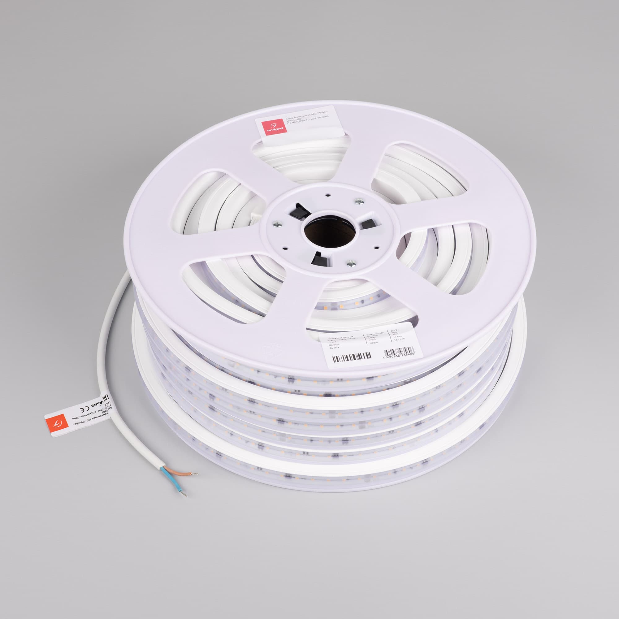 Светодиодная лента герметичная ARL-PV-A84-17mm 230V Warm3000 (14 W/m, IP65, FlickerFree, 30m) (Arlight, 5 лет) 054684 — фото 3