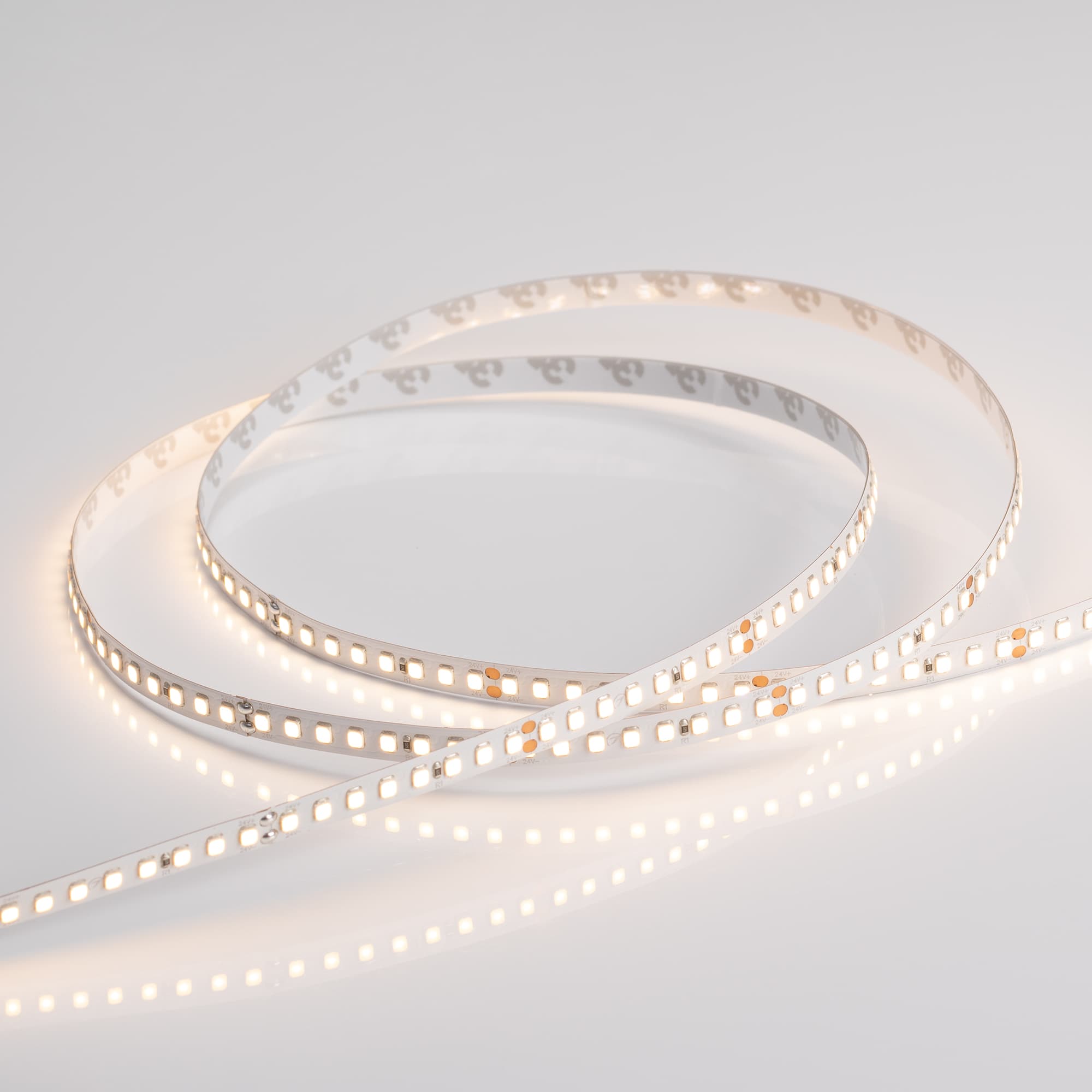 Светодиодная лента RT 2-5000 24V Warm3000 2x (2835, 160 LED/m, LUX) (Arlight, 12 Вт/м, IP20) 024538(B) — фото 4