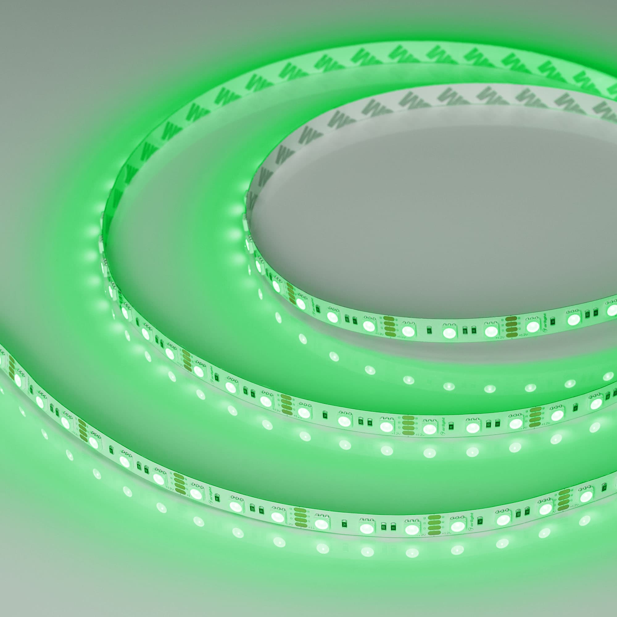 Светодиодная лента RT-B72-10mm 12V RGB (15 W/m, IP20, 5060, 5m) (Arlight, 15 Вт/м, IP20) 016246(2) — фото 2
