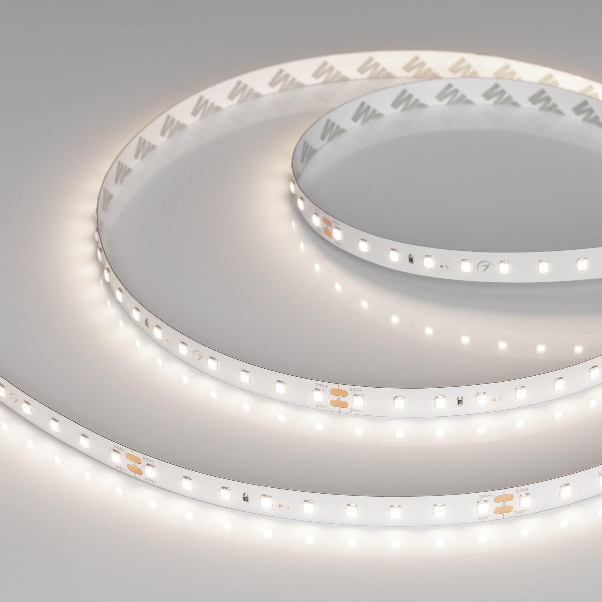 Светодиодная лента RT-A90-10mm 24V Day4000 (4.8 W/m, IP20, 2835, 5m) (Arlight, высок.эфф.200 лм/Вт) 036207 — фото 5