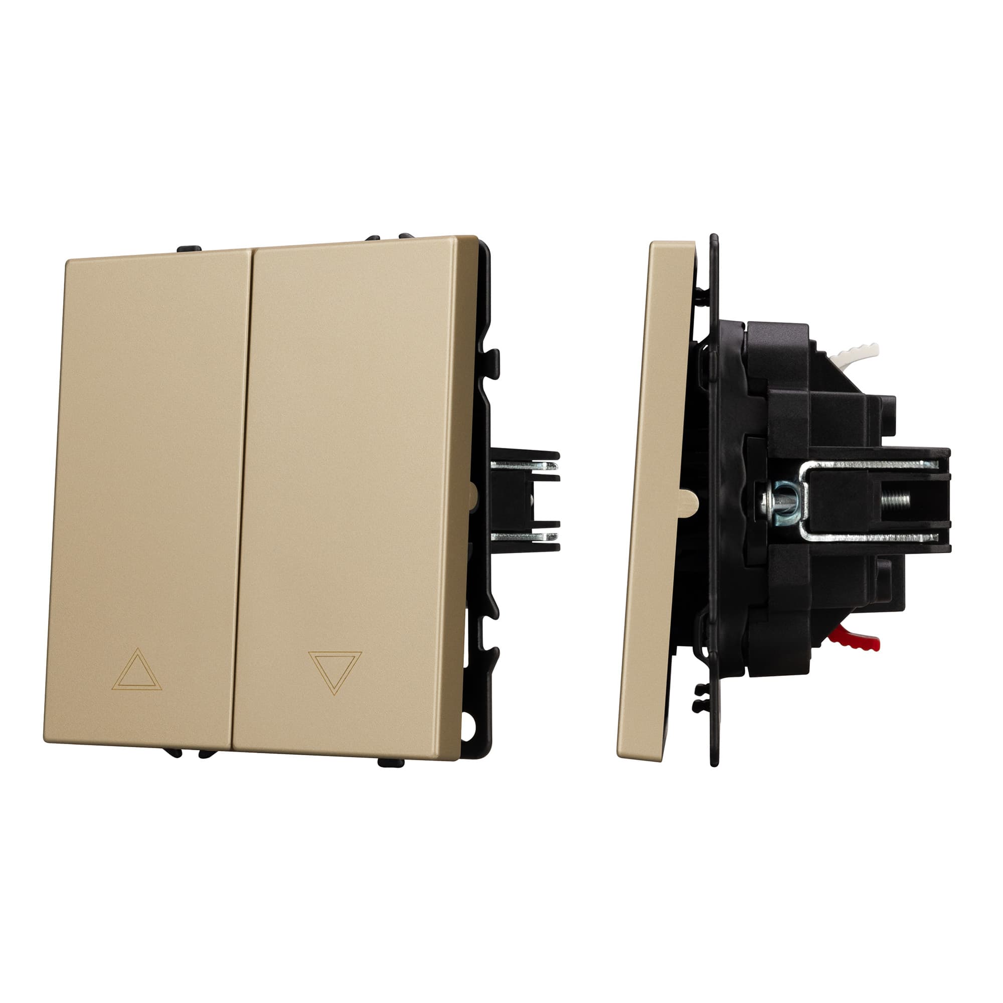 Механизм выключателя управления шторами SWT-NOBE-MKR2-SFPL-GD (230V, 10A) (Arlight, Золотой песок) 054274