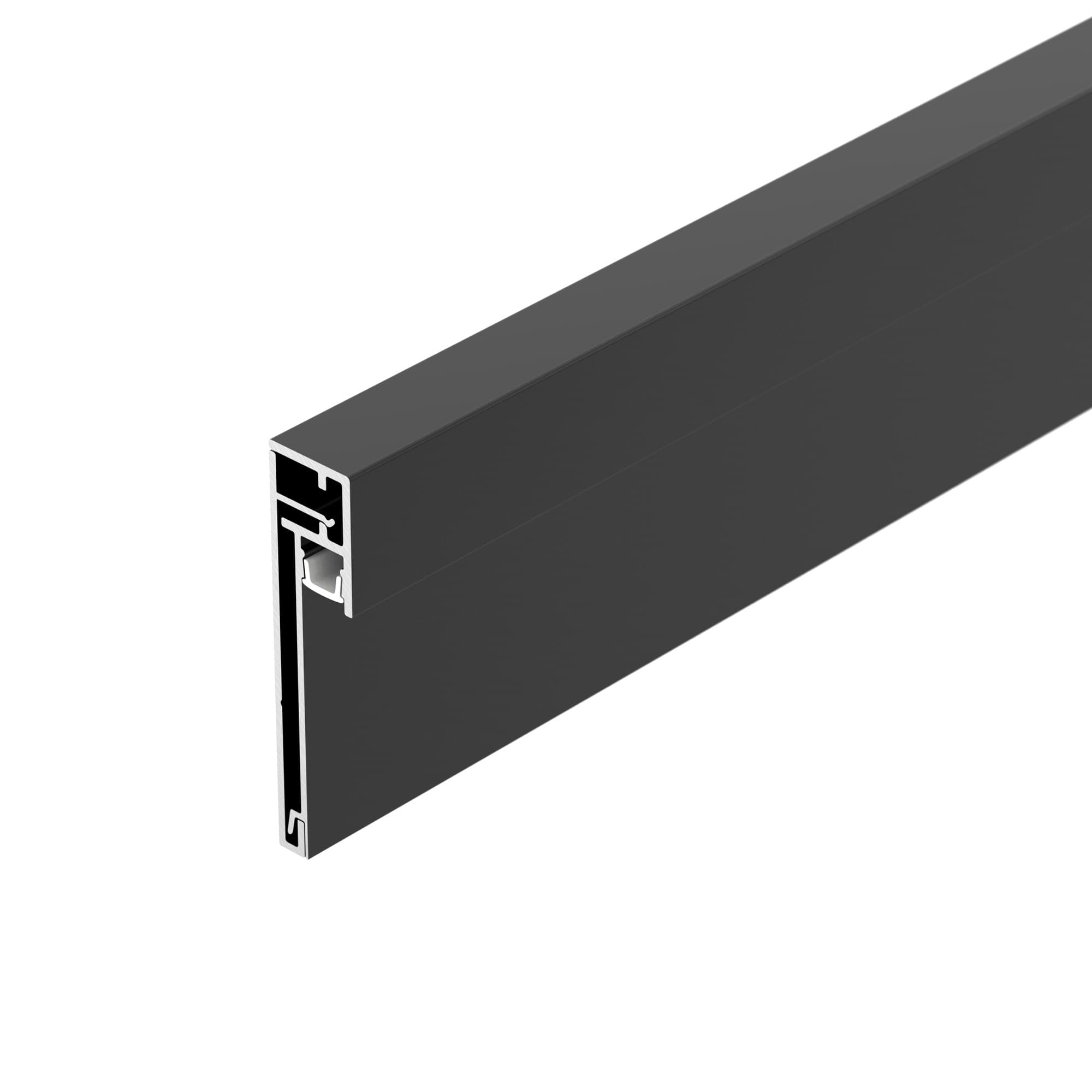 Профиль PLINTUS-H54B-2000 BLACK (Arlight, Алюминий) 046140 — фото 1