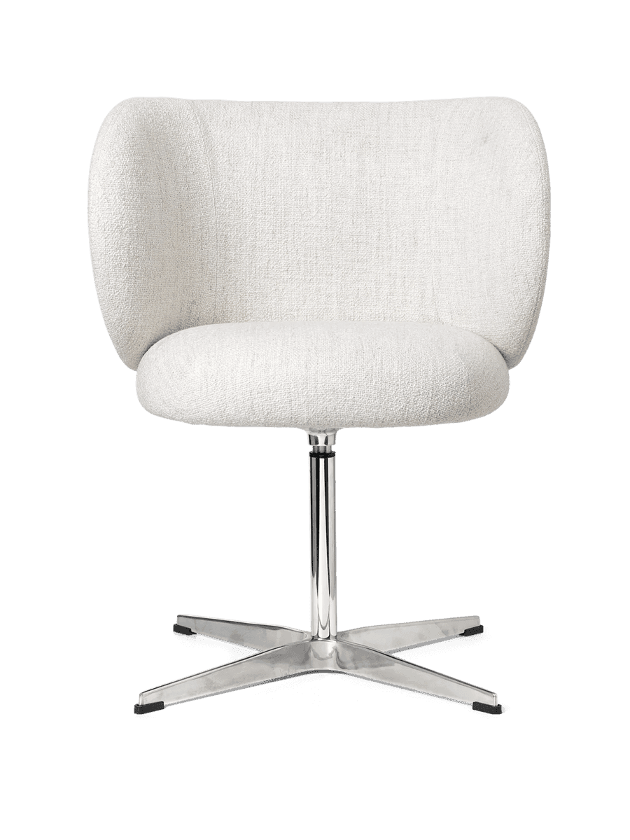 Ferm Living Rico Dining Chair - Swivel - Bouclé - Off-White