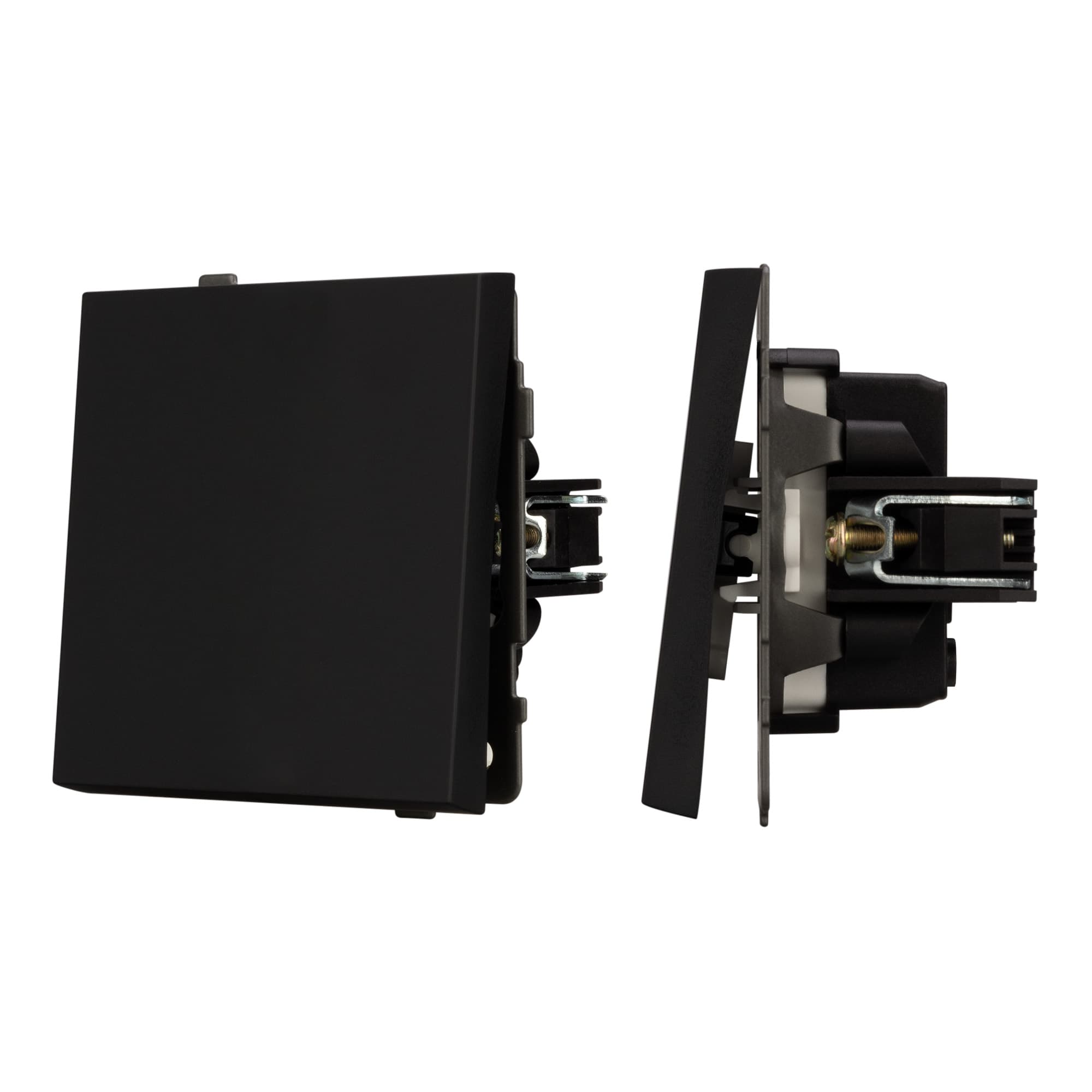 Механизм выключателя одноклавишный непроходной SWT-TENDO-MK01-SFPL-BK (230V, 10A) (Arlight, Матовый черный) 054566