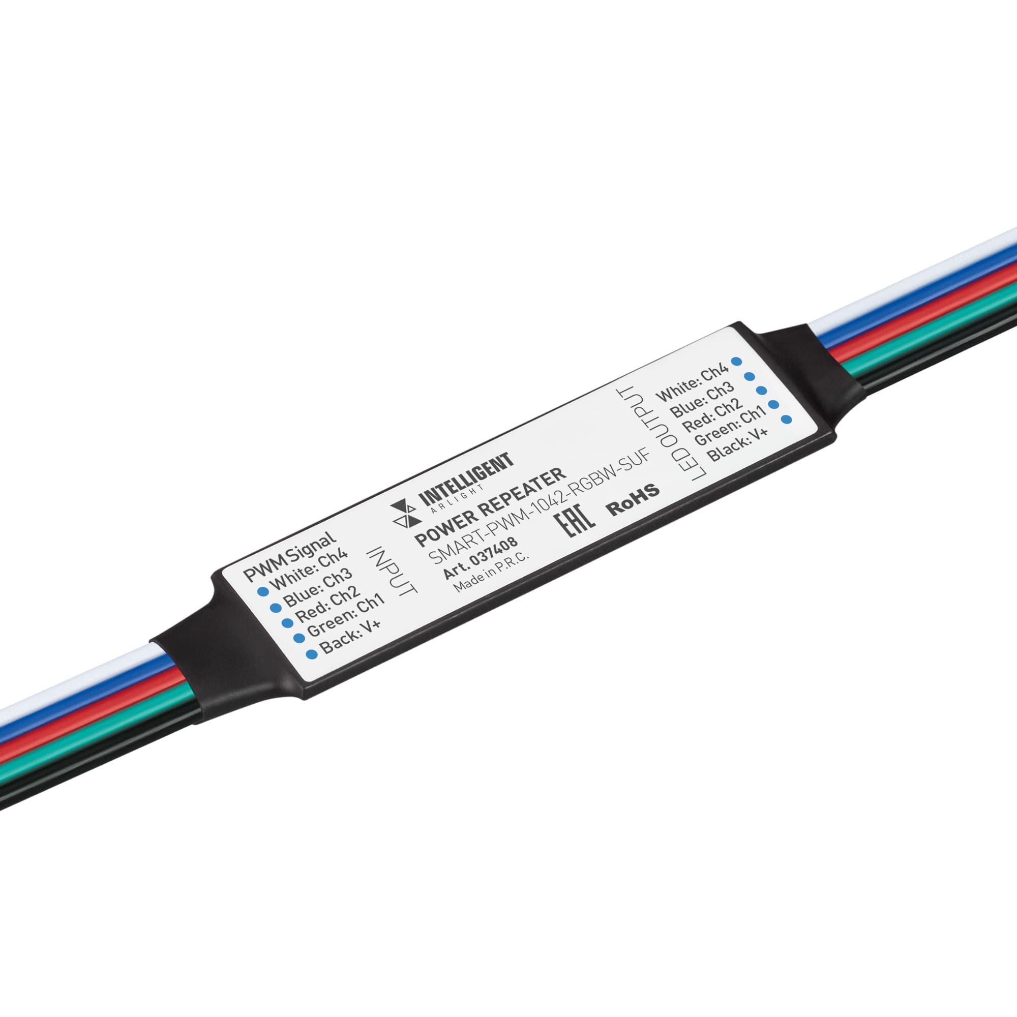 INTELLIGENT ARLIGHT Усилитель SMART-PWM-1042-RGBW-SUF (12-24V, 4x1A) (IARL, IP20 Пластик, 5 лет) 037408