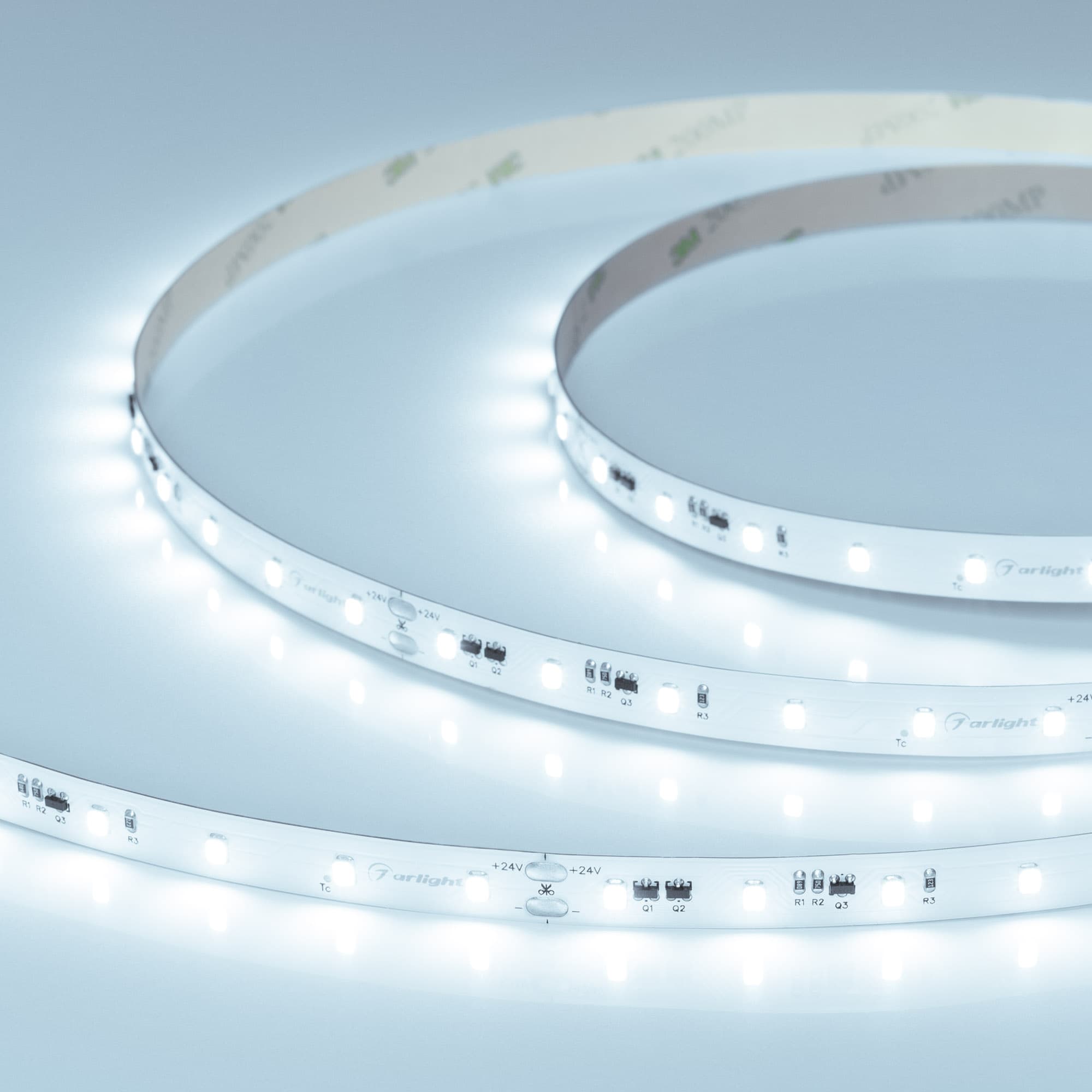 Светодиодная лента IC-A60-10mm 24V Cool 8K (4.8 W/m, IP20, 2835, 20m) (Arlight, 4.8 Вт/м, IP20) 040665 — фото 1