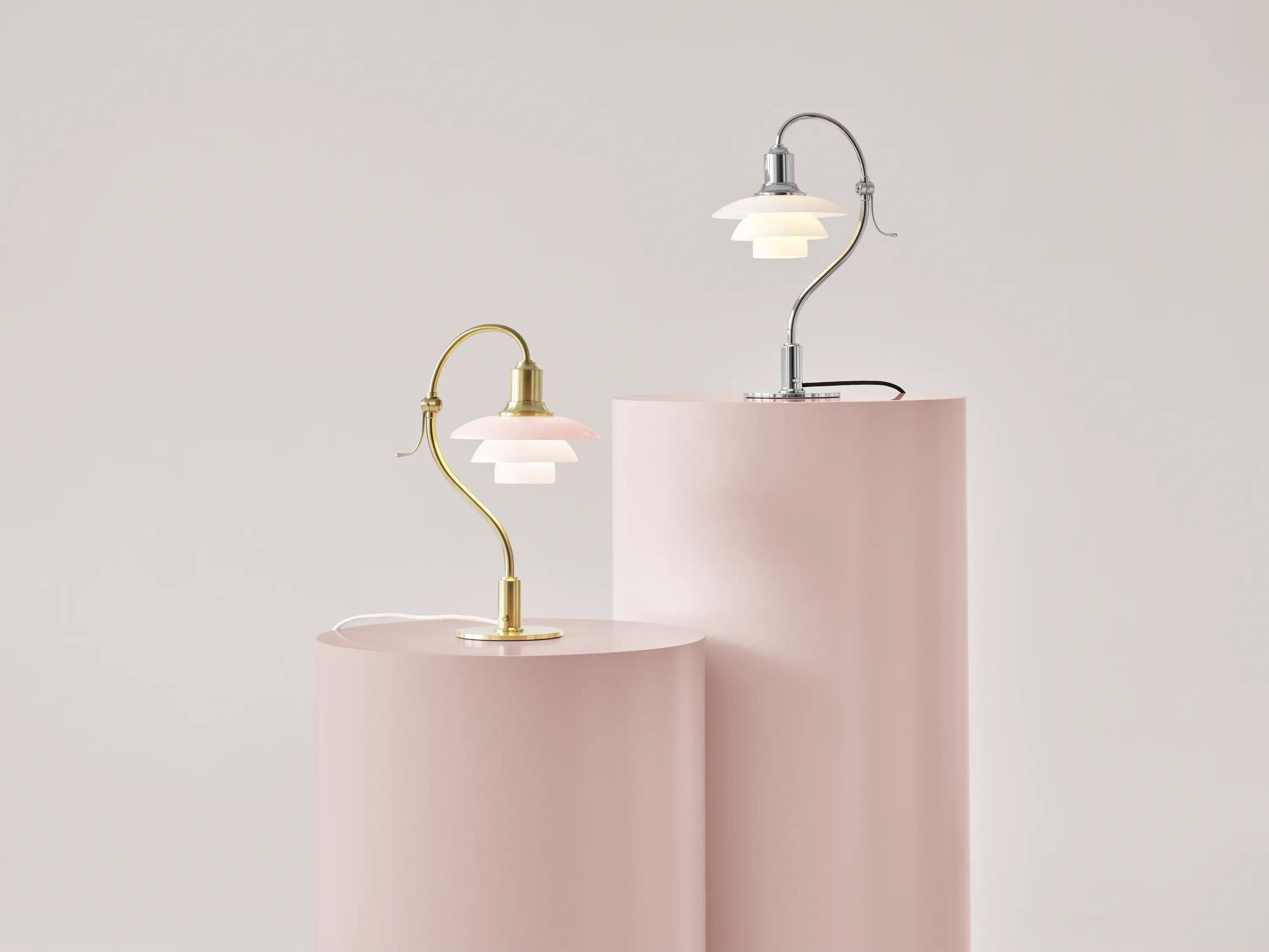 Louis Poulsen PH 2/2 Question Mark Chrome Table Lamp Chrome plated/glossy opal glass — фото 8