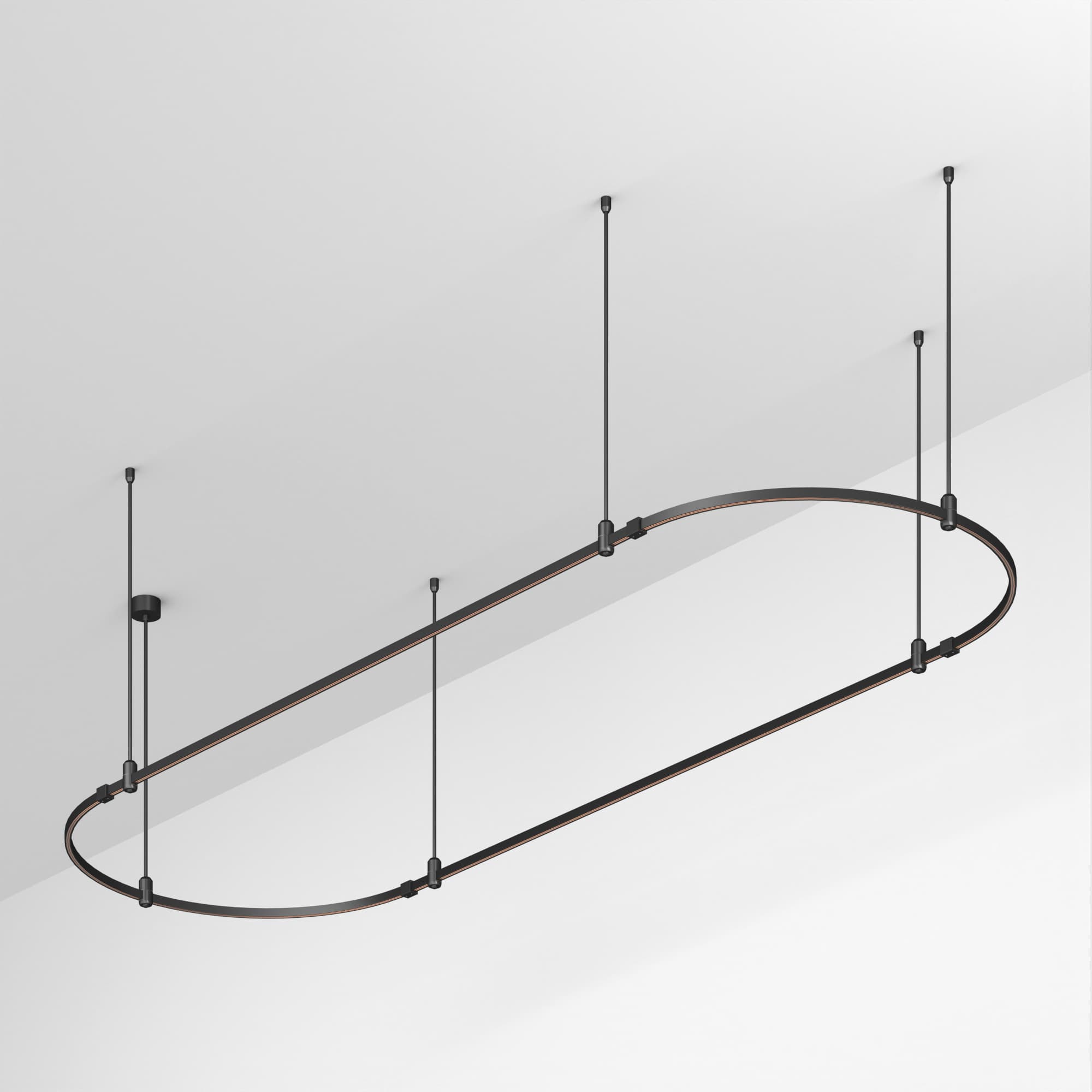 Основание ART-APRIORI-OVAL-ROD-800-3000x1000 (BK) (Arlight, IP20 Металл, 3 года) 048509