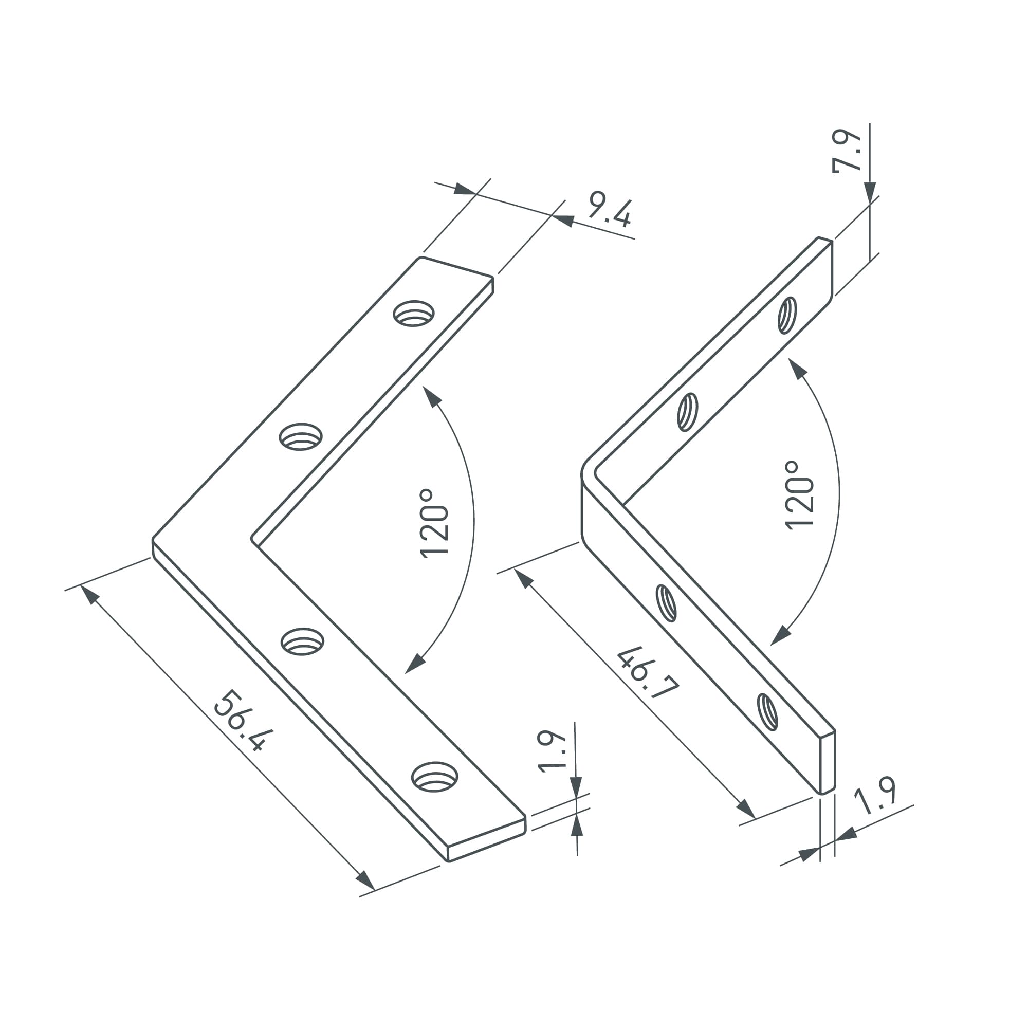 Соединитель профиля LINE-6070-120 Set (Arlight, Металл) 056818 — фото 2