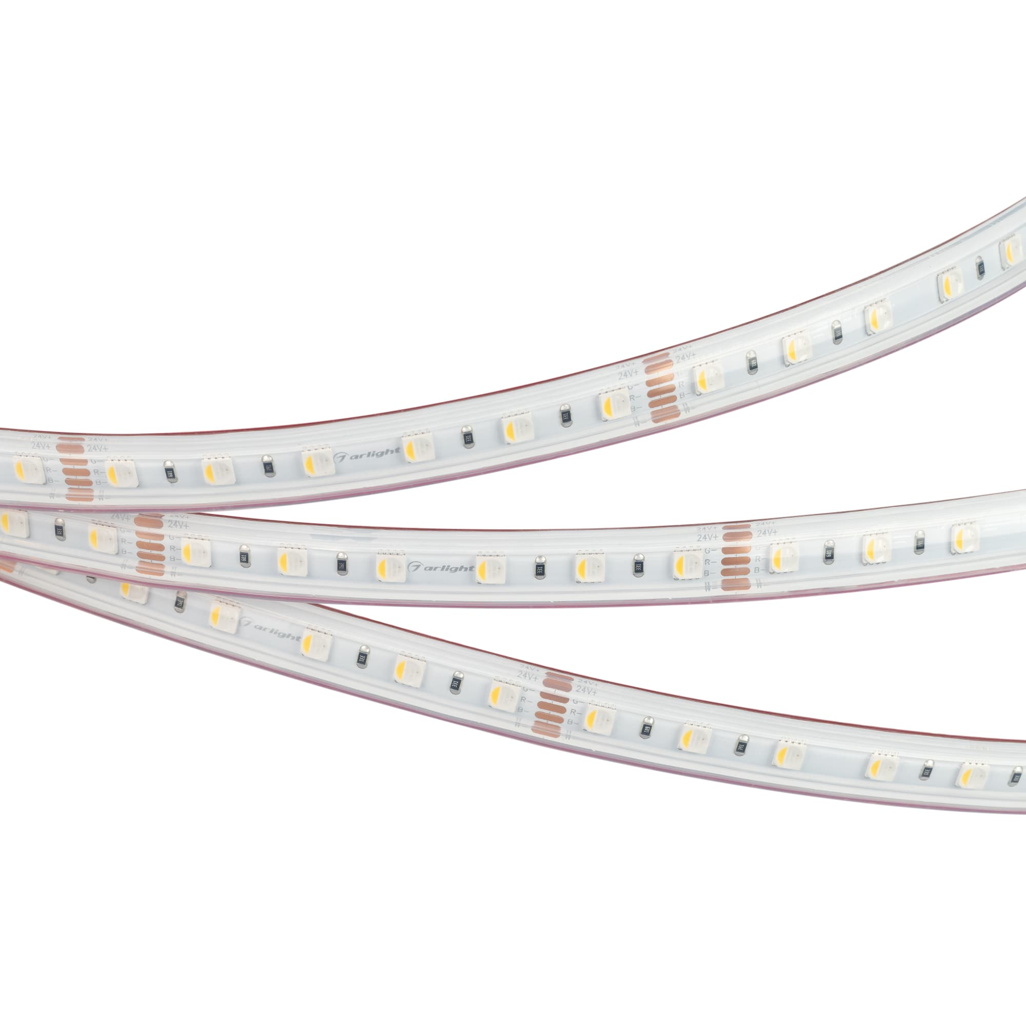Светодиодная лента RTW-PS-B60-14mm 24V RGBW-White-4-in-1 (19.2 W/m, IP67, 5060, 5m) (Arlight, 19.2 Вт/м, IP67) 034186 — фото 3