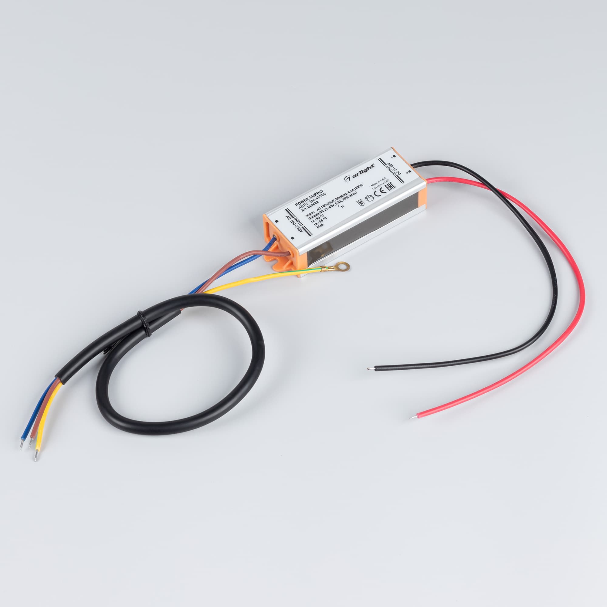 Блок питания ARPJ-SN-40500 (20W, 21-40V, 500mA) (Arlight, IP65 Металл, 3 года) 045402 — фото 2
