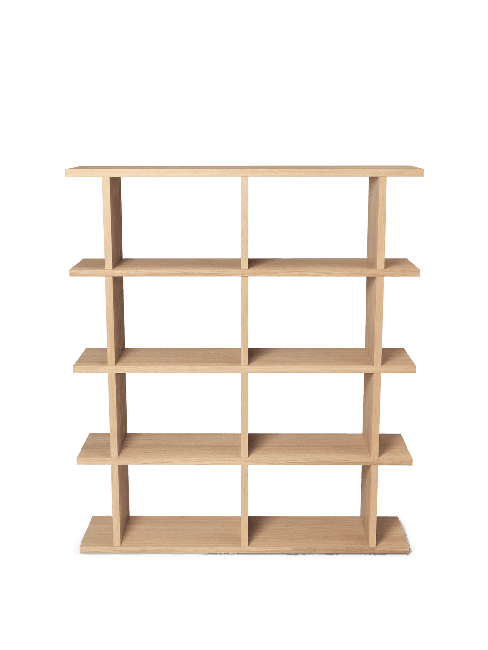 Ferm Living Kona Bookcase - 2x4 - Natural Oak Veneer — фото 2
