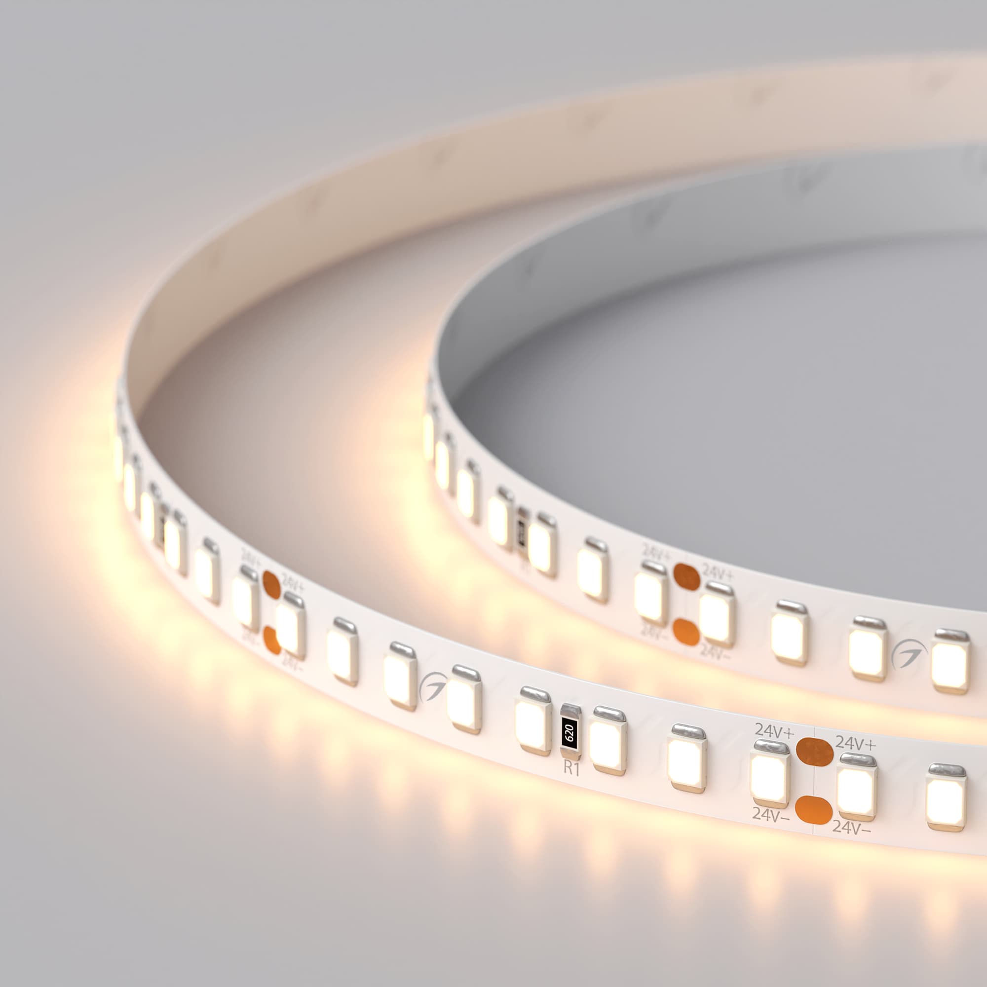 Светодиодная лента RT 2-5000 24V Warm2700 2x (2835, 160 LED/m, LUX) (Arlight, 12 Вт/м, IP20) 024539(B) — фото 3