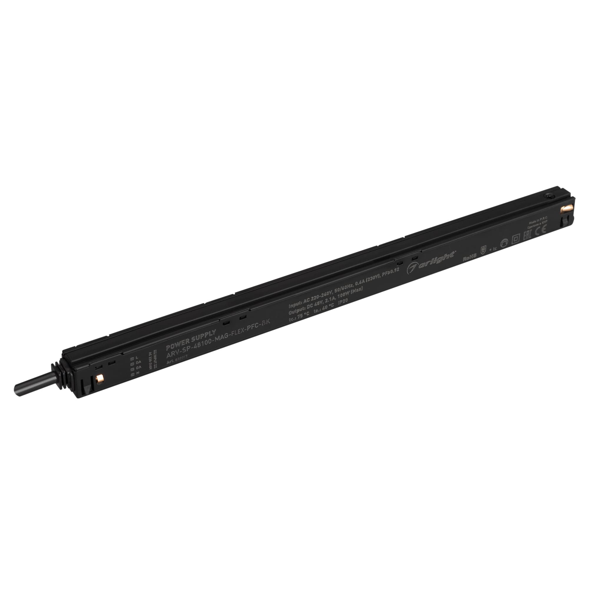 Блок питания ARV-SP-48100-MAG-FLEX-PFC-BK (48V, 2.1A, 100W) (Arlight, IP20 Пластик, 5 лет) 039917 — фото 1