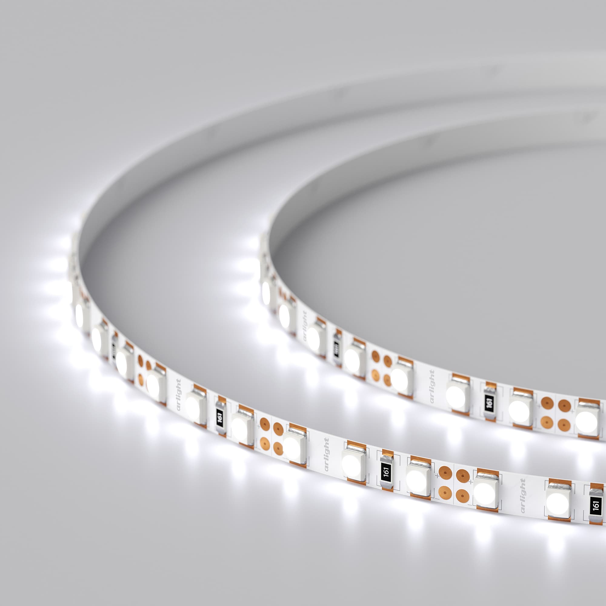 Светодиодная лента RT 2-5000 12V Cool 8K 5mm 2x (3528, 600 LED, LUX) (Arlight, 9.6 Вт/м, IP20) 015005(B) — фото 4