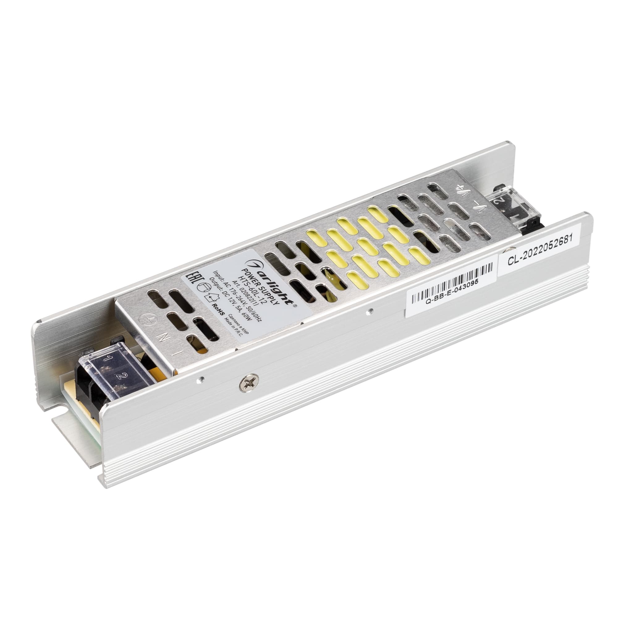 Блок питания HTS-60L-12 (12V, 5A, 60W) (Arlight, IP20 Сетка, 3 года) 020822(1) — фото 1